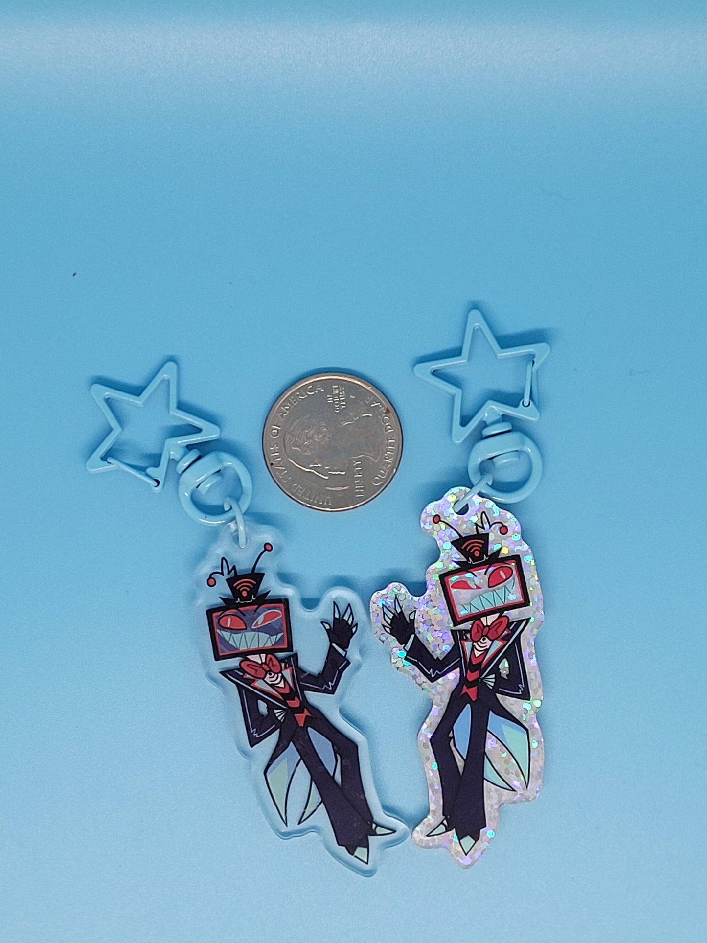 Hazbin Hotel Vox Holo Keychain