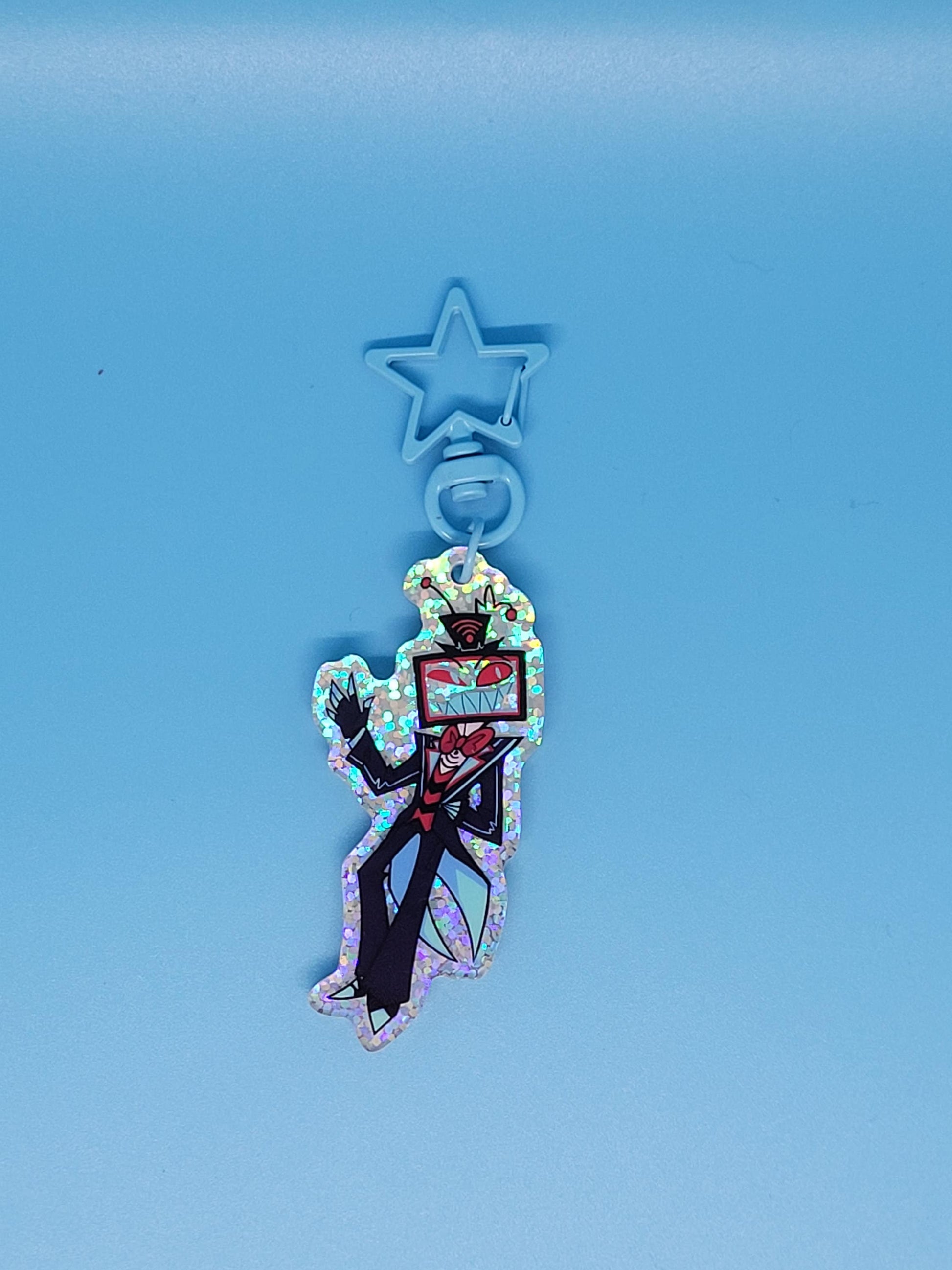 Hazbin Hotel Vox Holo Keychain