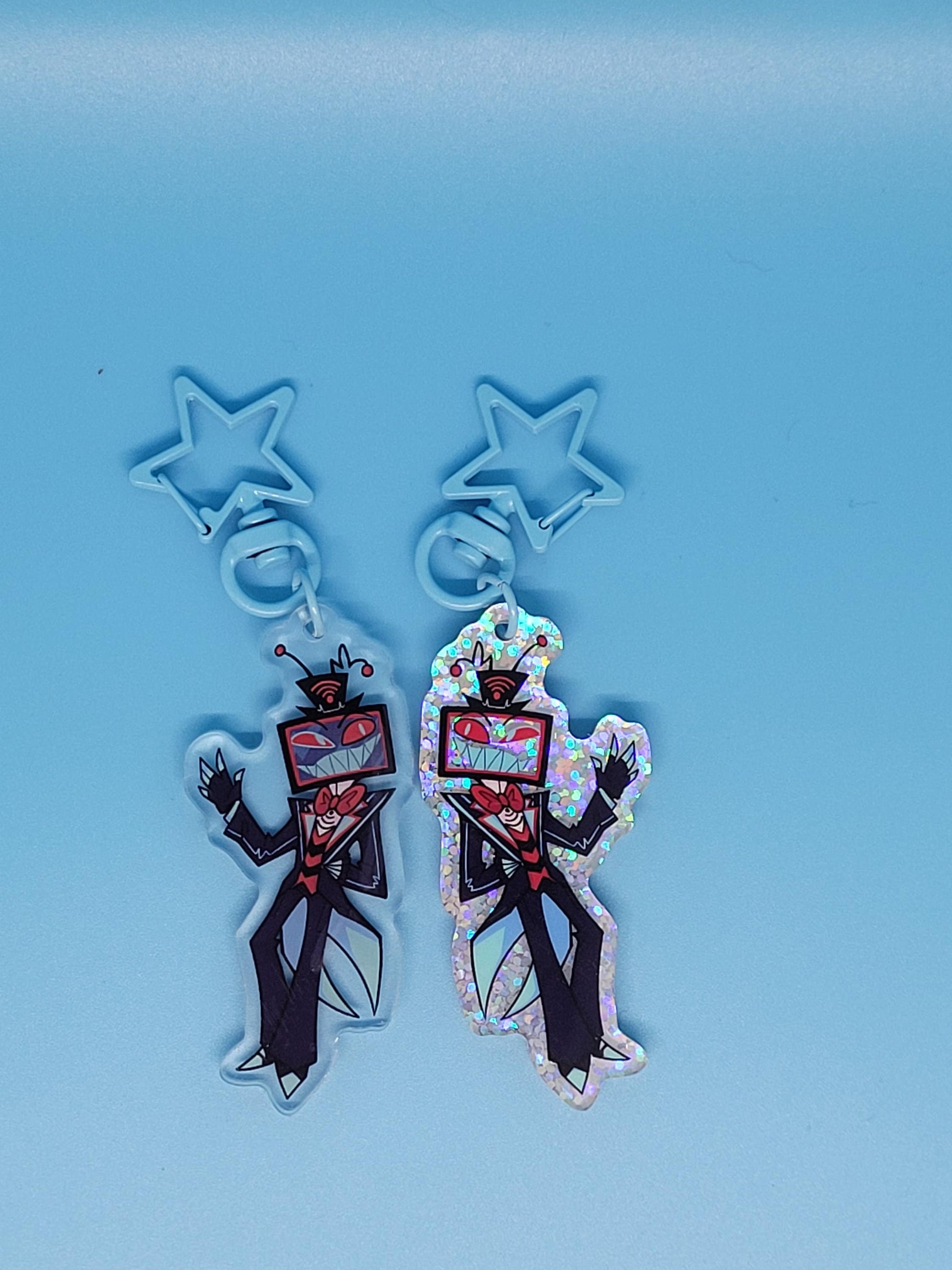 Hazbin Hotel Vox Holo Keychain