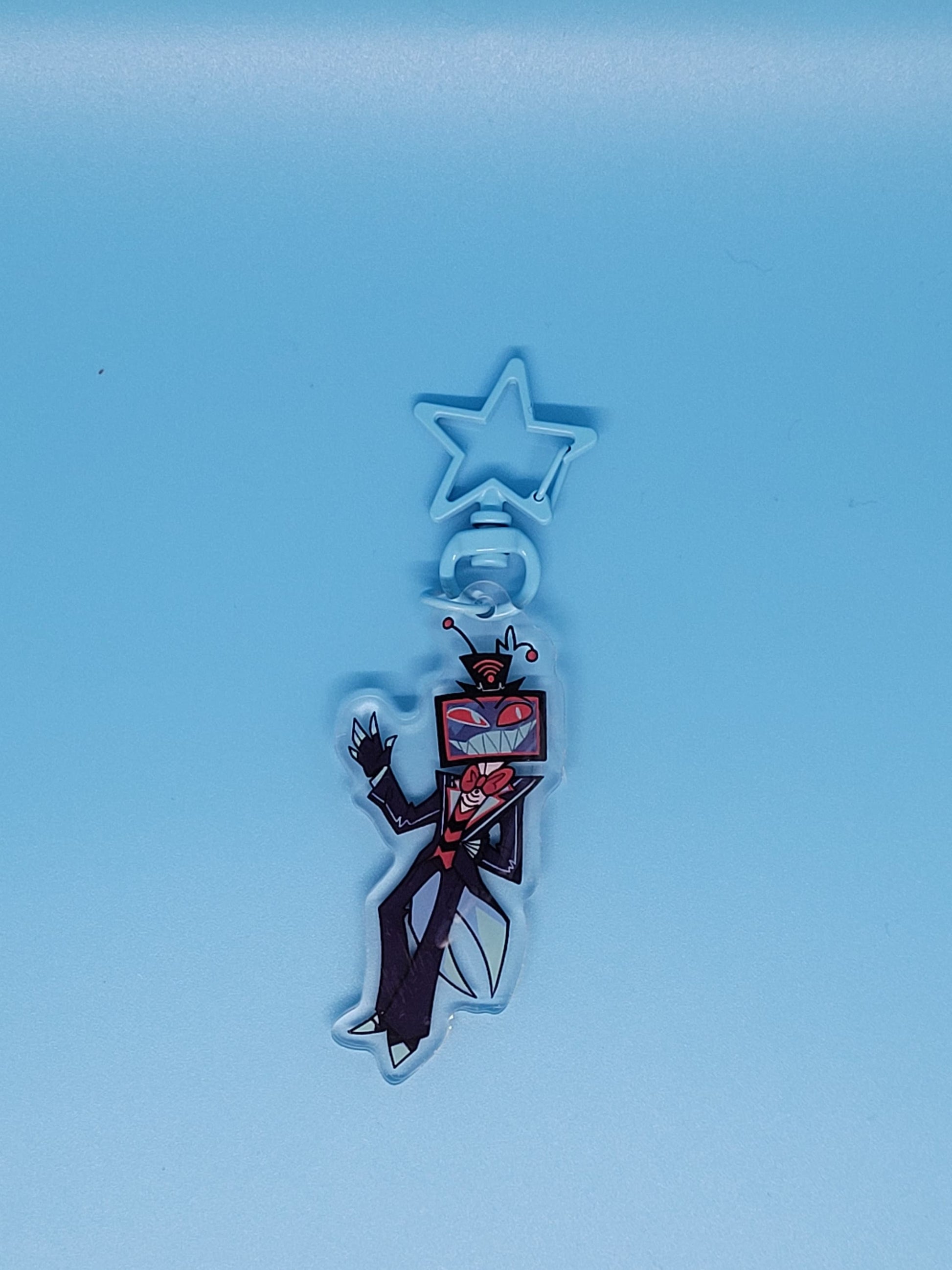 Hazbin Hotel Vox Holo Keychain