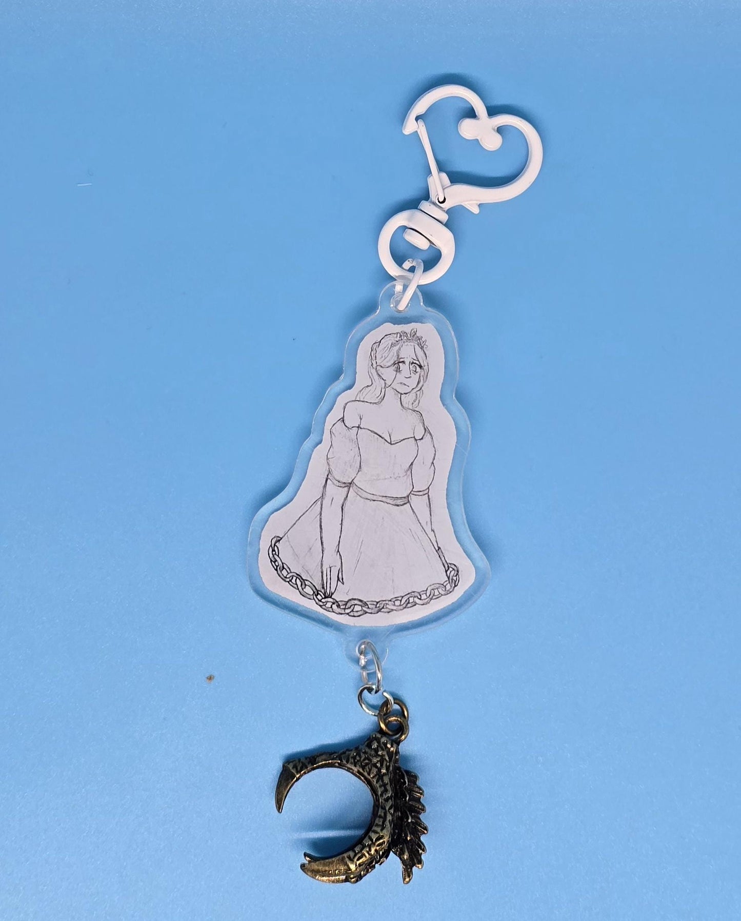 Slay The Princess Acrylic Keychain with Talon Charm