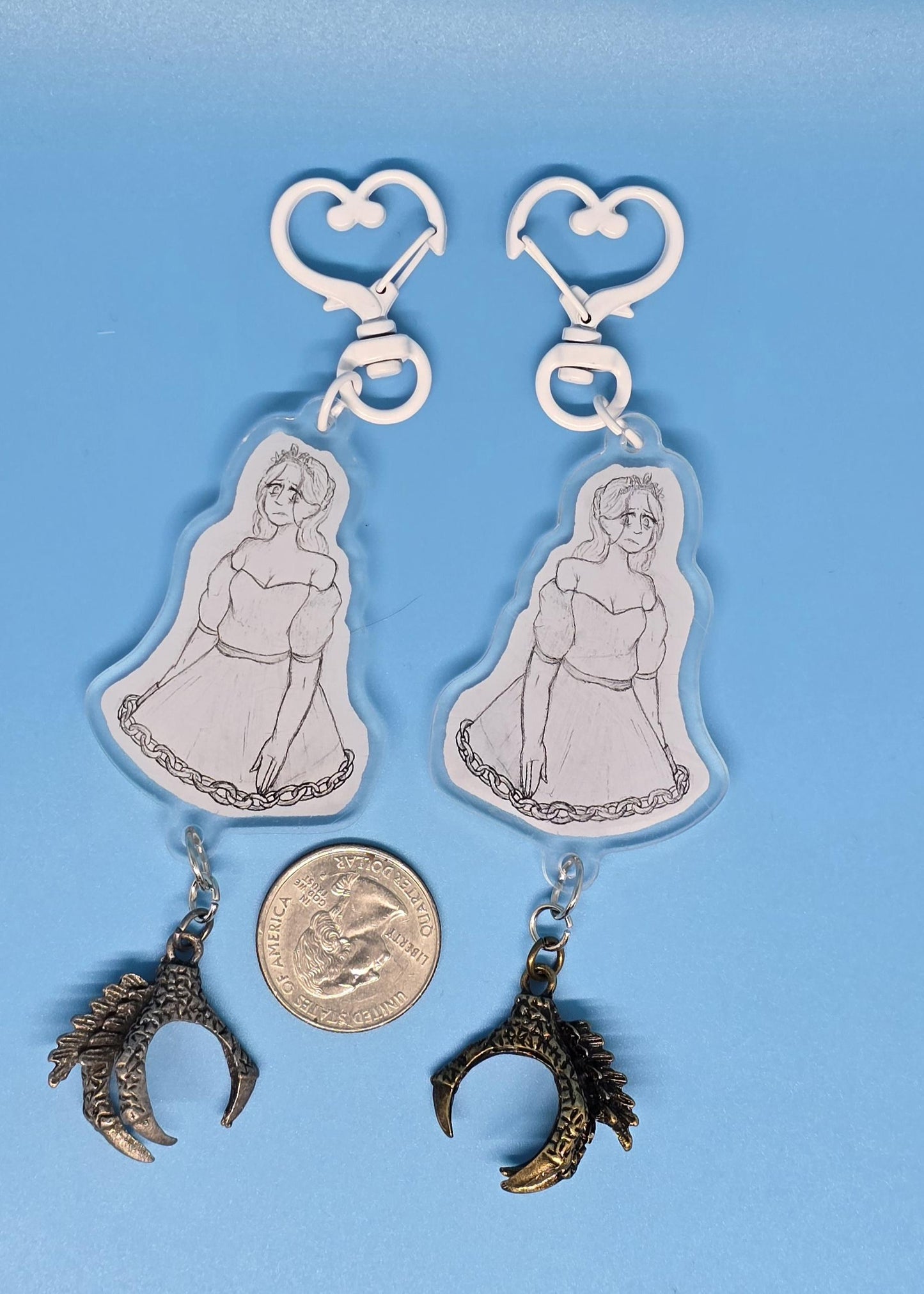 Slay The Princess Acrylic Keychain with Talon Charm