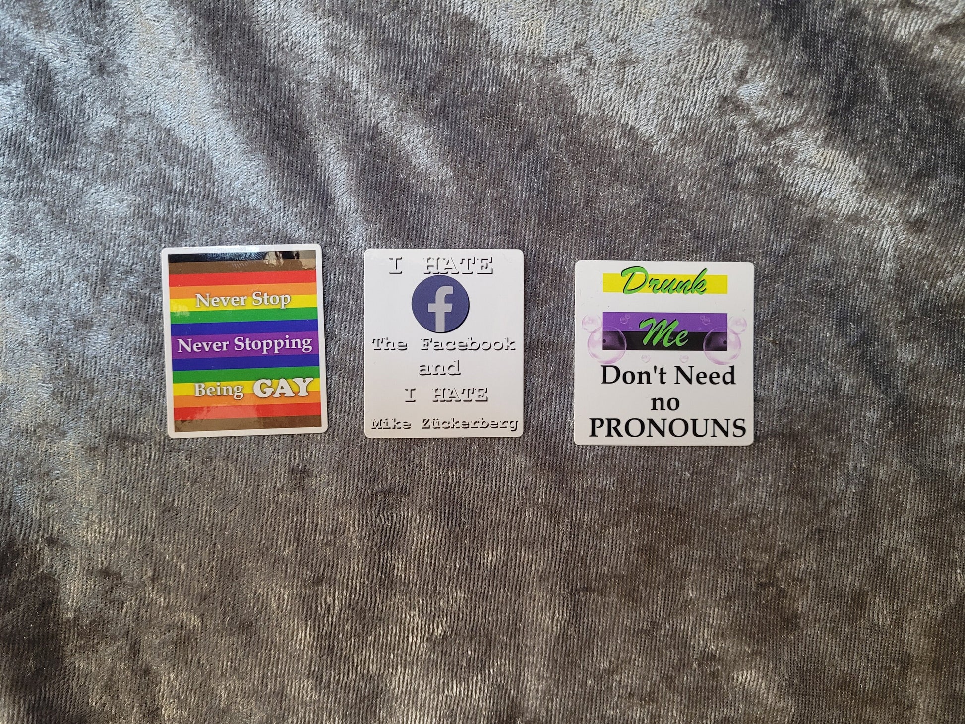 Meme Slogan Pin Badges And Stickers