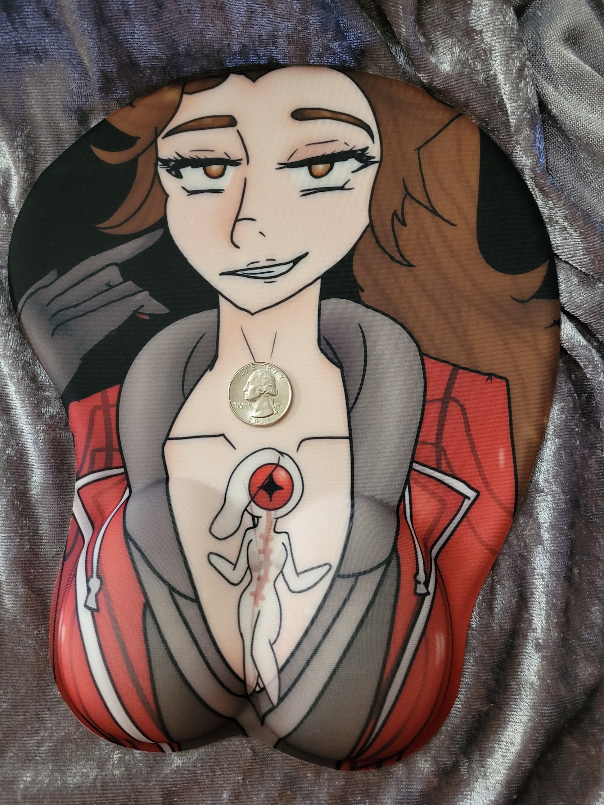 Ai The Somnium Files Boss Shizue Kuranushi Wrist Support (Tiddy) Mousepad