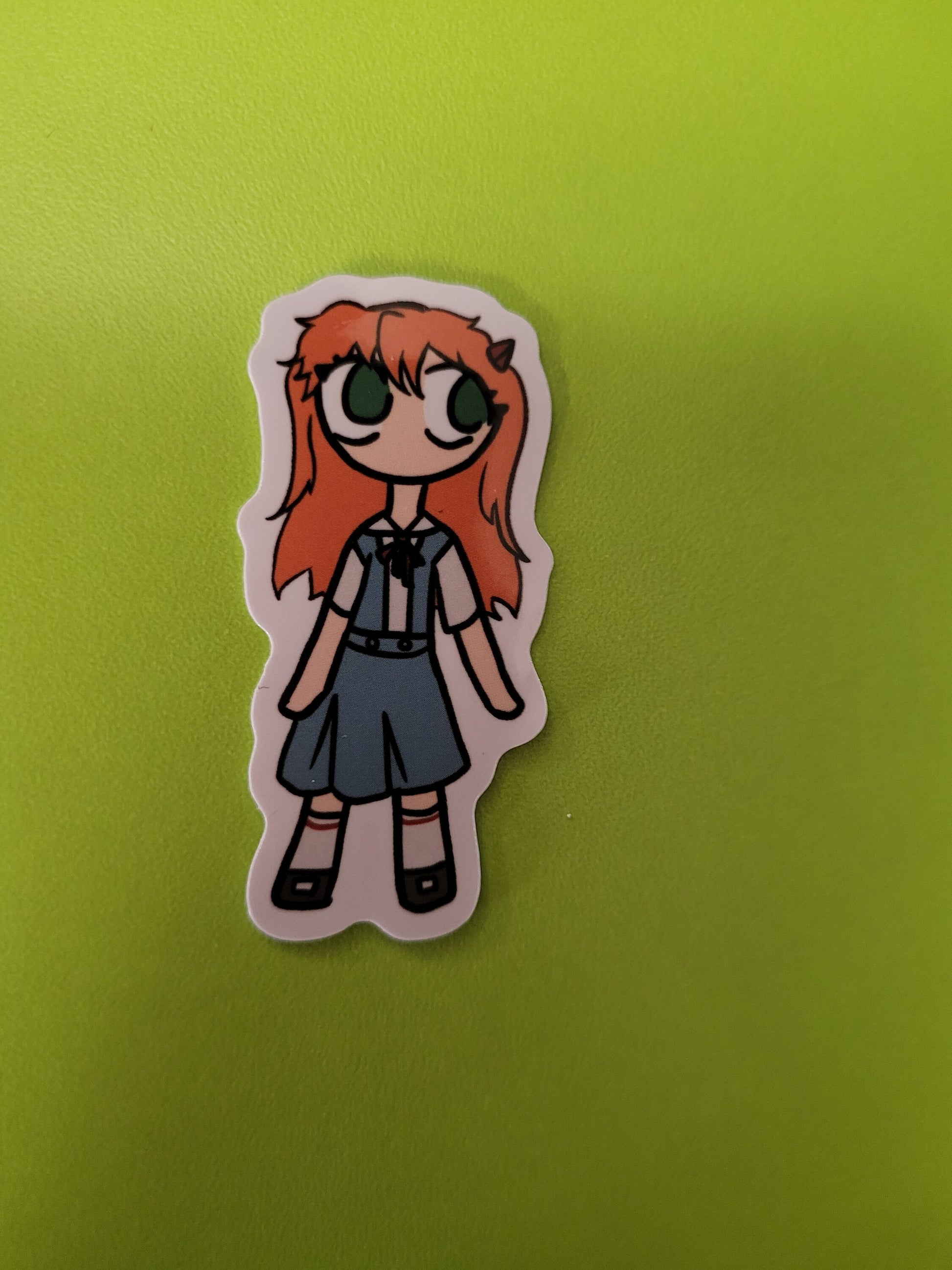 Neon Genesis Evangelion Asuka Rei and Shinji Chibis Vinyl Sticker Pack