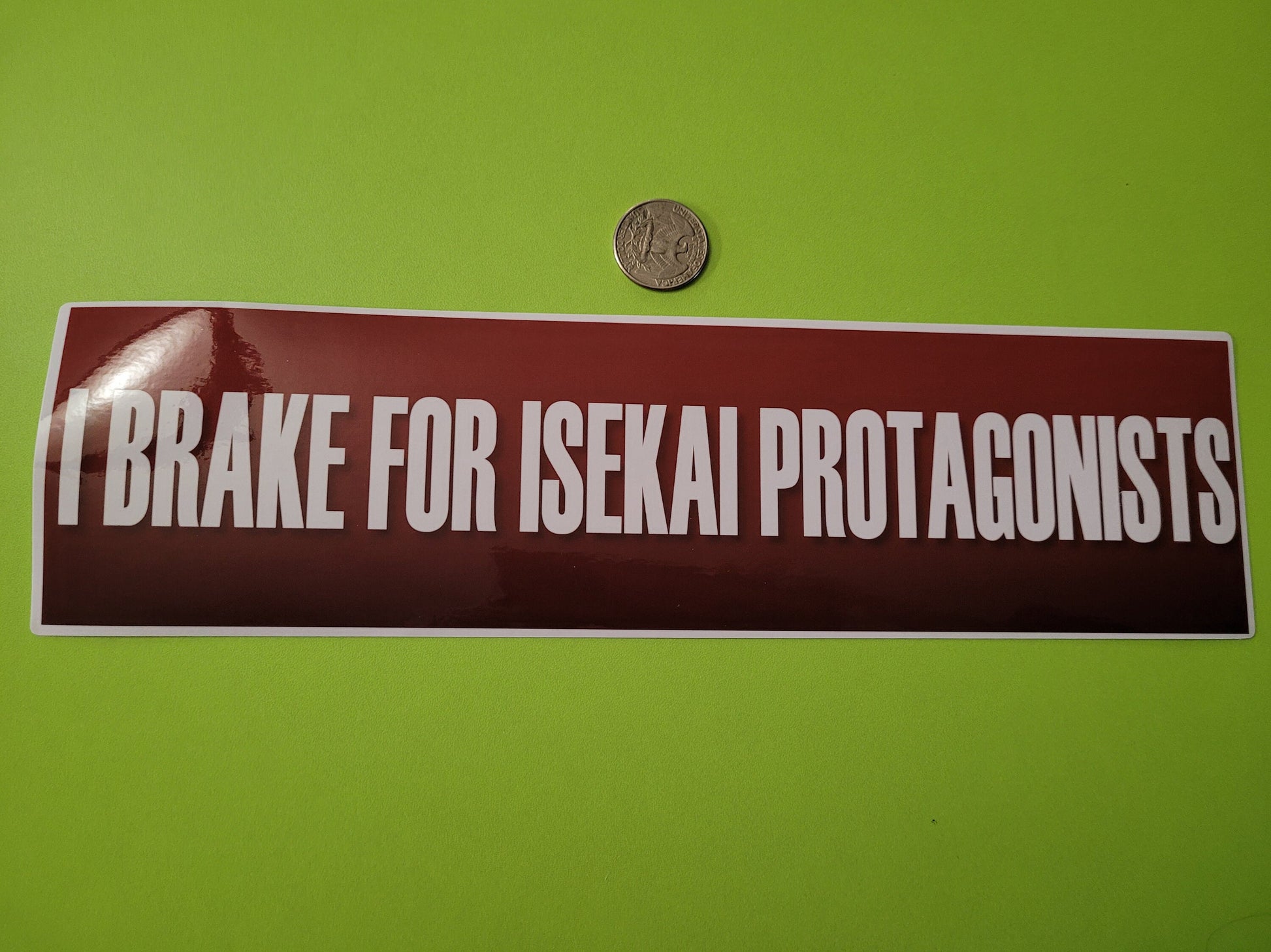 Joke Slogan Bumper Stickers - Everest, Giant Bird, Isekai