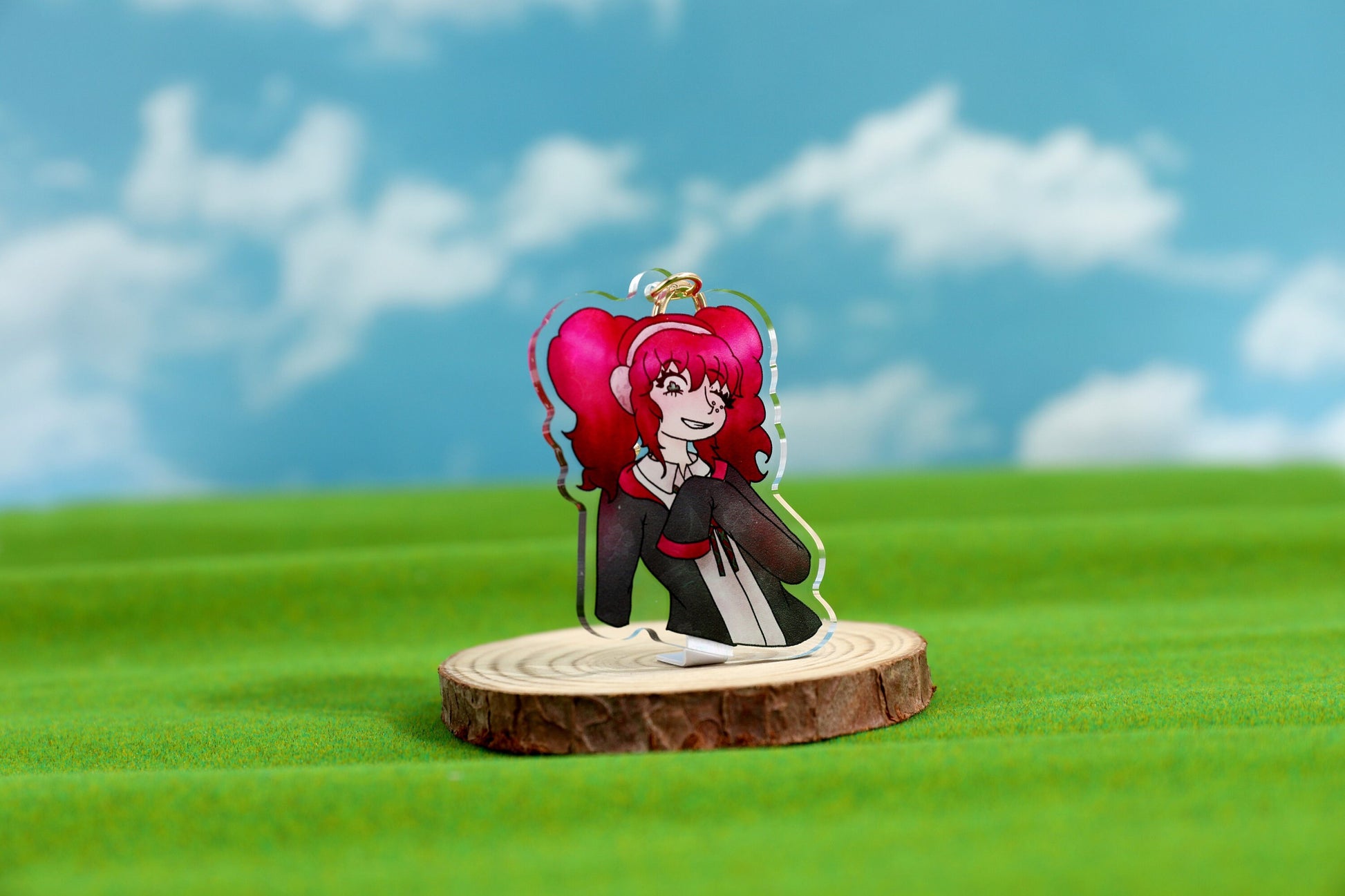 999 Zero Escape Clover Field Acrylic Keychain