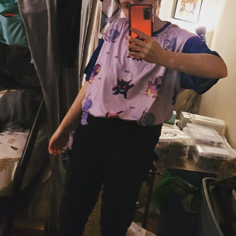 Ghost Pokemon All-Over-Print T-Shirt - Gengar, Mimikyu, Greavard, Drifblim