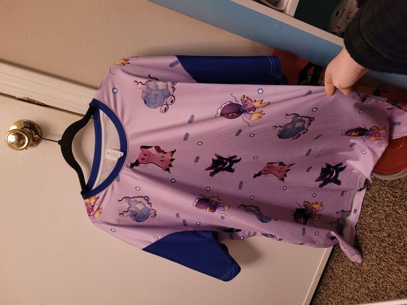 Ghost Pokemon All-Over-Print T-Shirt - Gengar, Mimikyu, Greavard, Drifblim