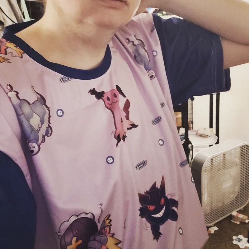 Ghost Pokemon All-Over-Print T-Shirt - Gengar, Mimikyu, Greavard, Drifblim