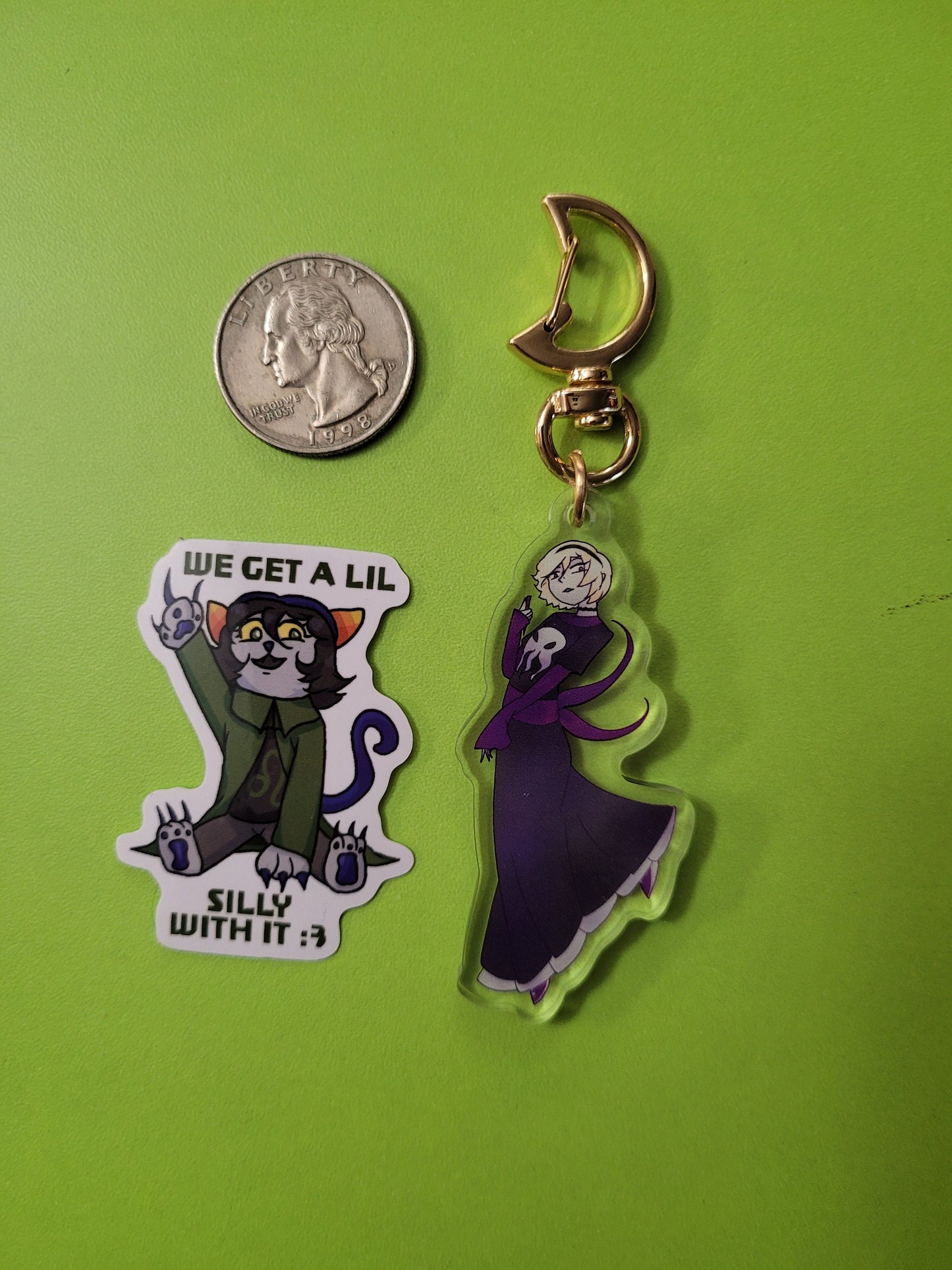 Homestuck Rose Lalonde Keychain / Nepeta Sticker