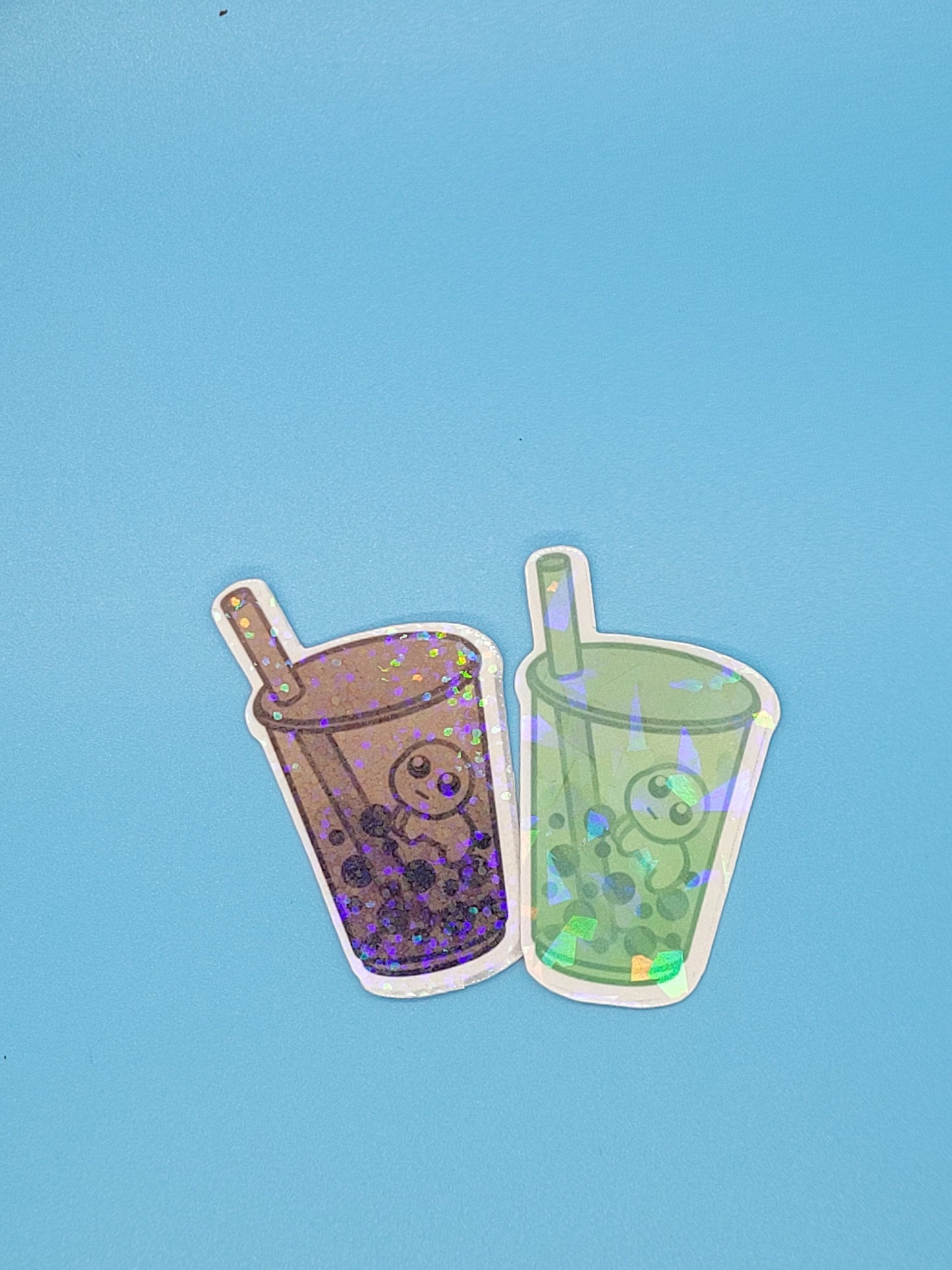 Boba Baby Holographic Stickers - tbh autism creature