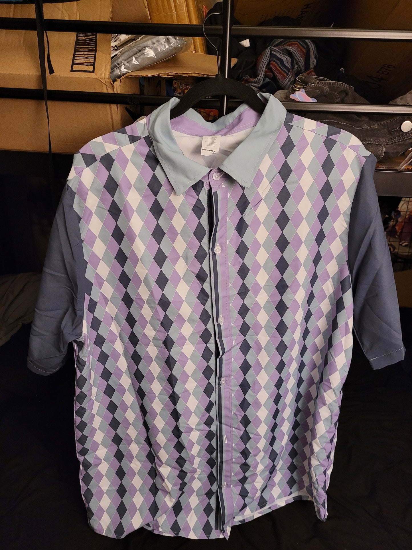 Asexual Pride Button-Up Shirt
