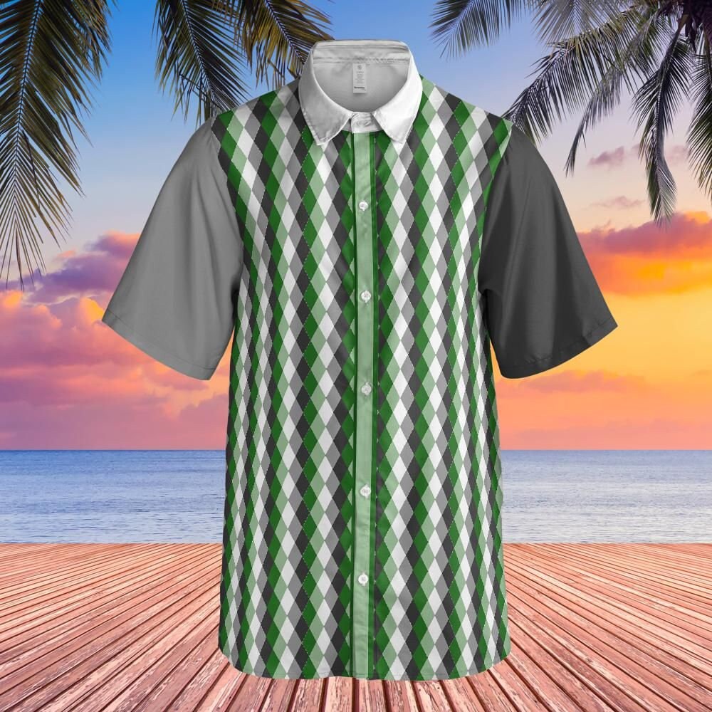 Aromantic Pride Button-Up Shirt