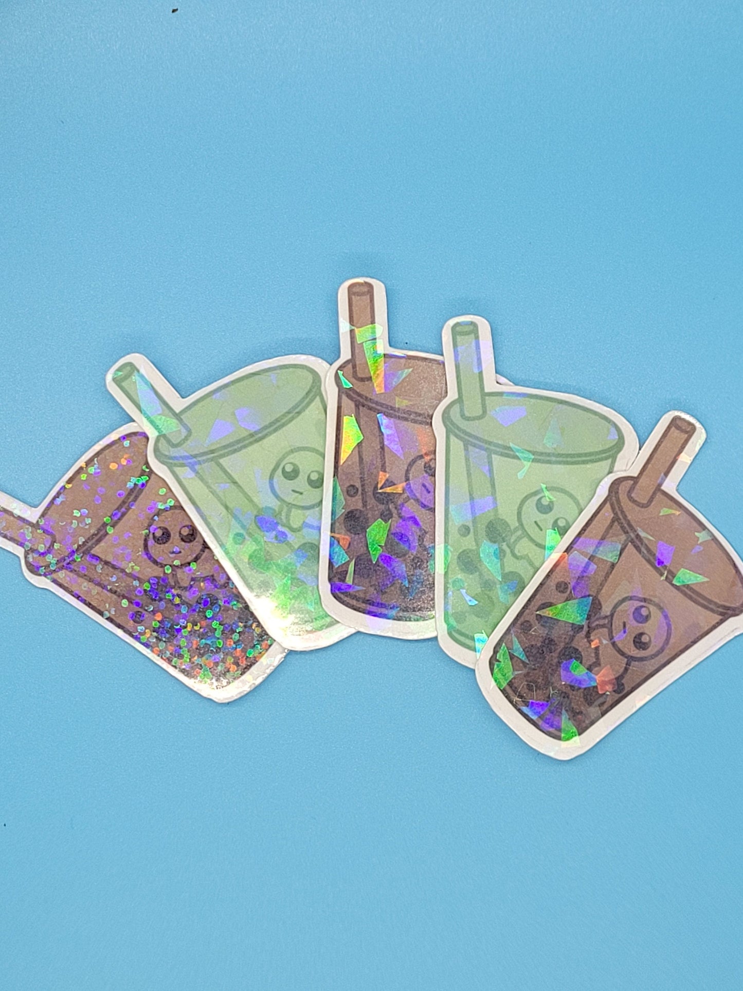 Boba Baby Holographic Stickers - tbh autism creature