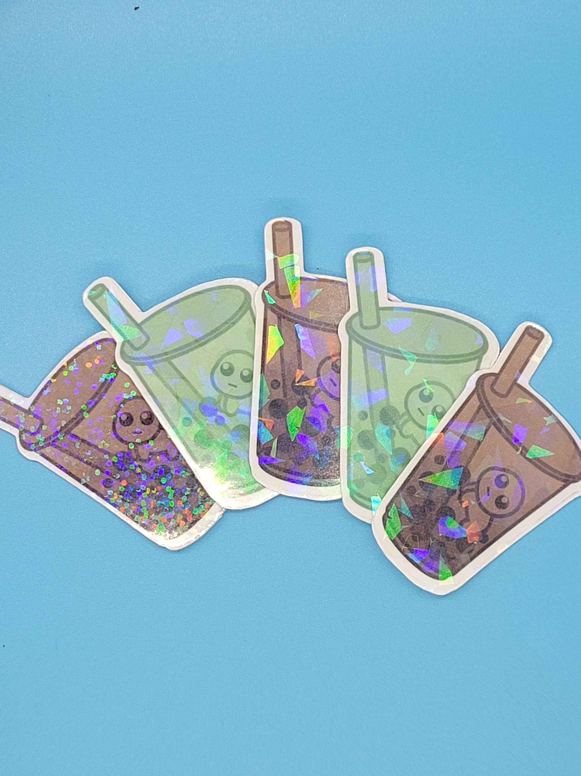 Boba Baby Holographic Stickers - tbh autism creature