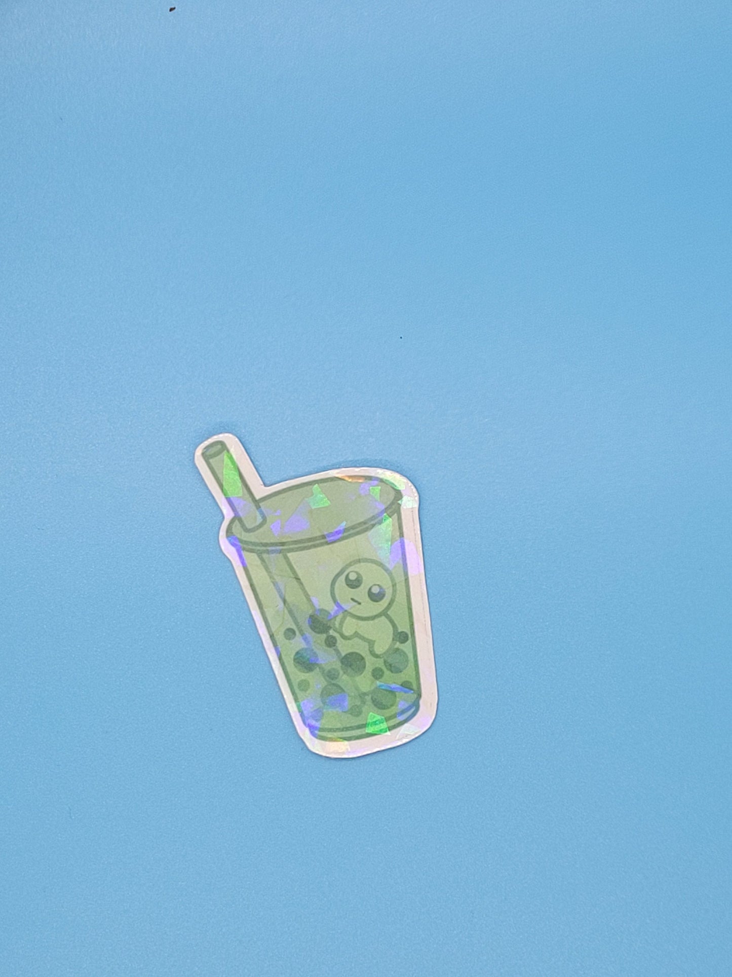 Boba Baby Holographic Stickers - tbh autism creature