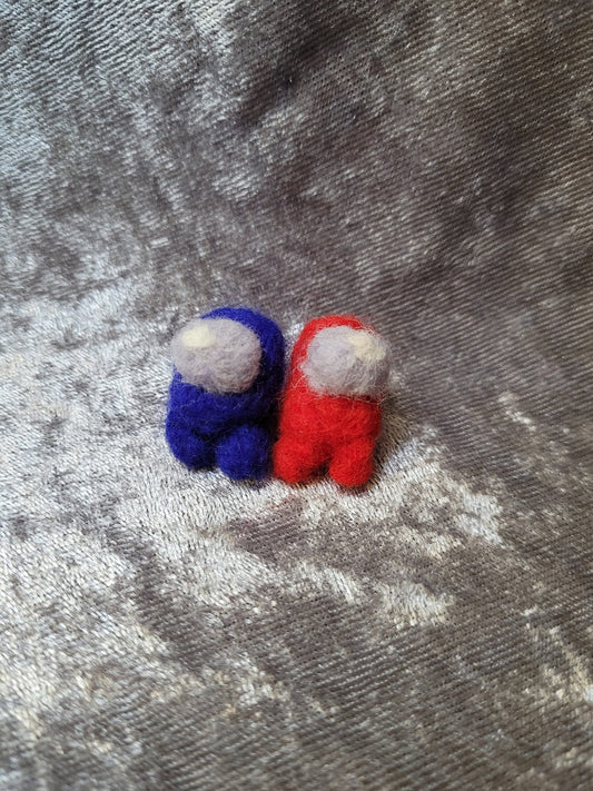 Among Us ANY COLOR Crewmate Needlefelt Plush + Keychain Option