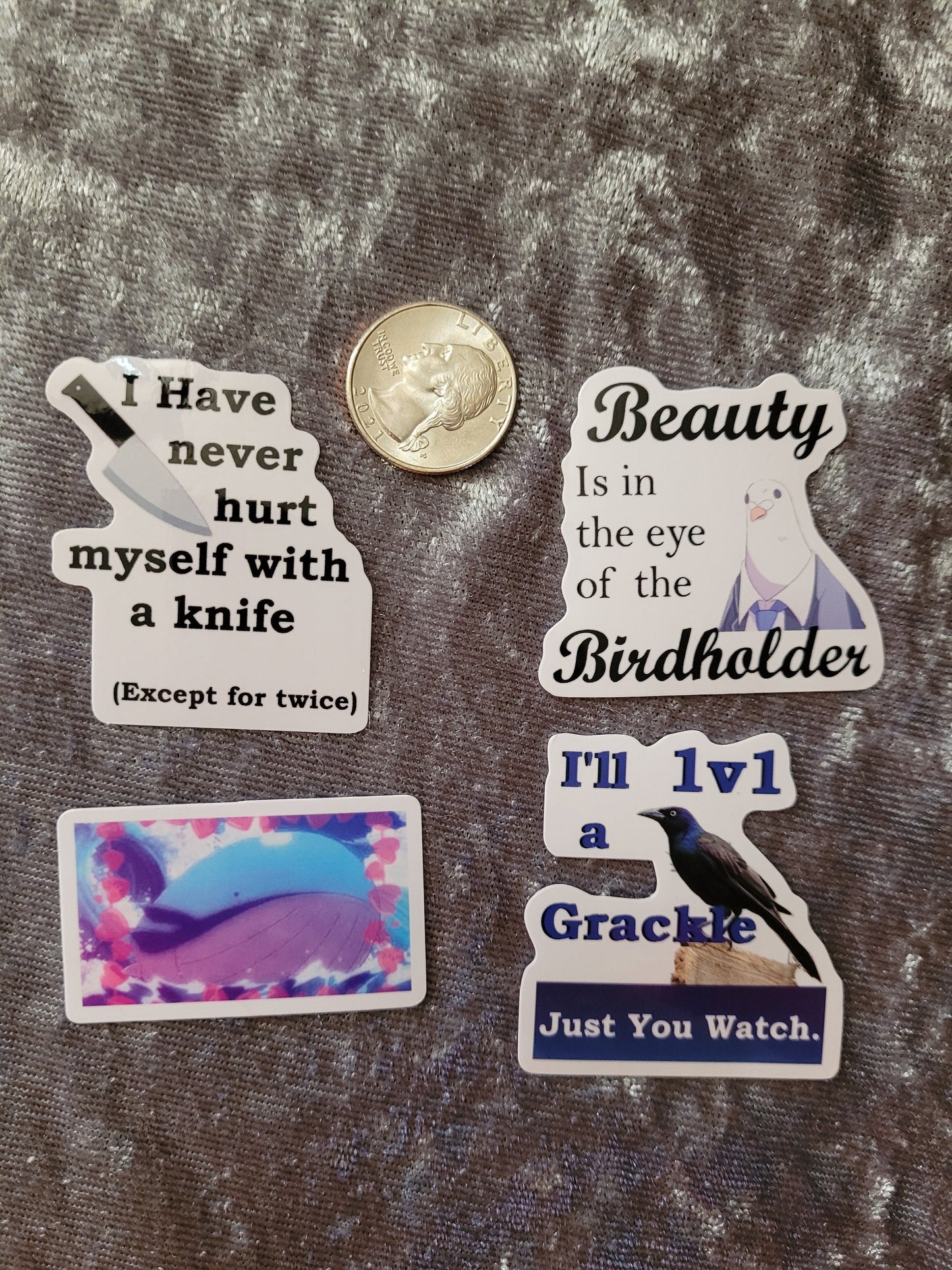 Assorted Meme Slogan Stickers- Hatoful Boyfriend, Pokemon, Other