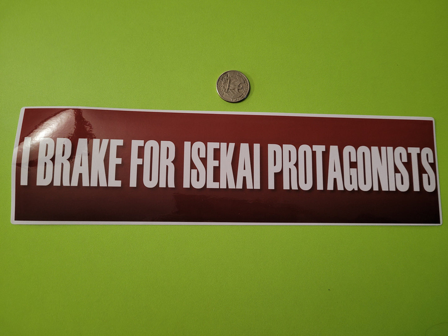 Joke Slogan Bumper Stickers - Everest, Giant Bird, Isekai