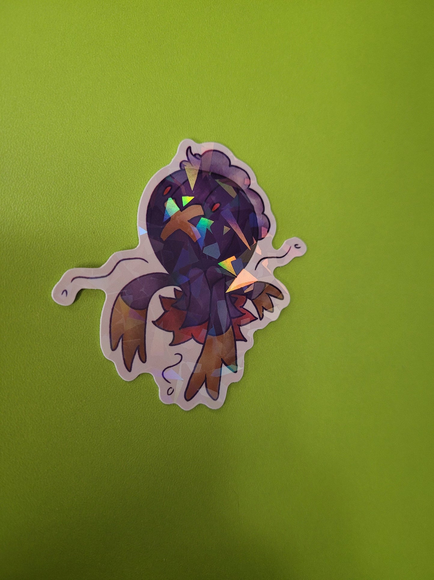 Ghost Pokemon Holographic Sticker Pack - Gengar, Greavard, Drifblim, Mimikyu