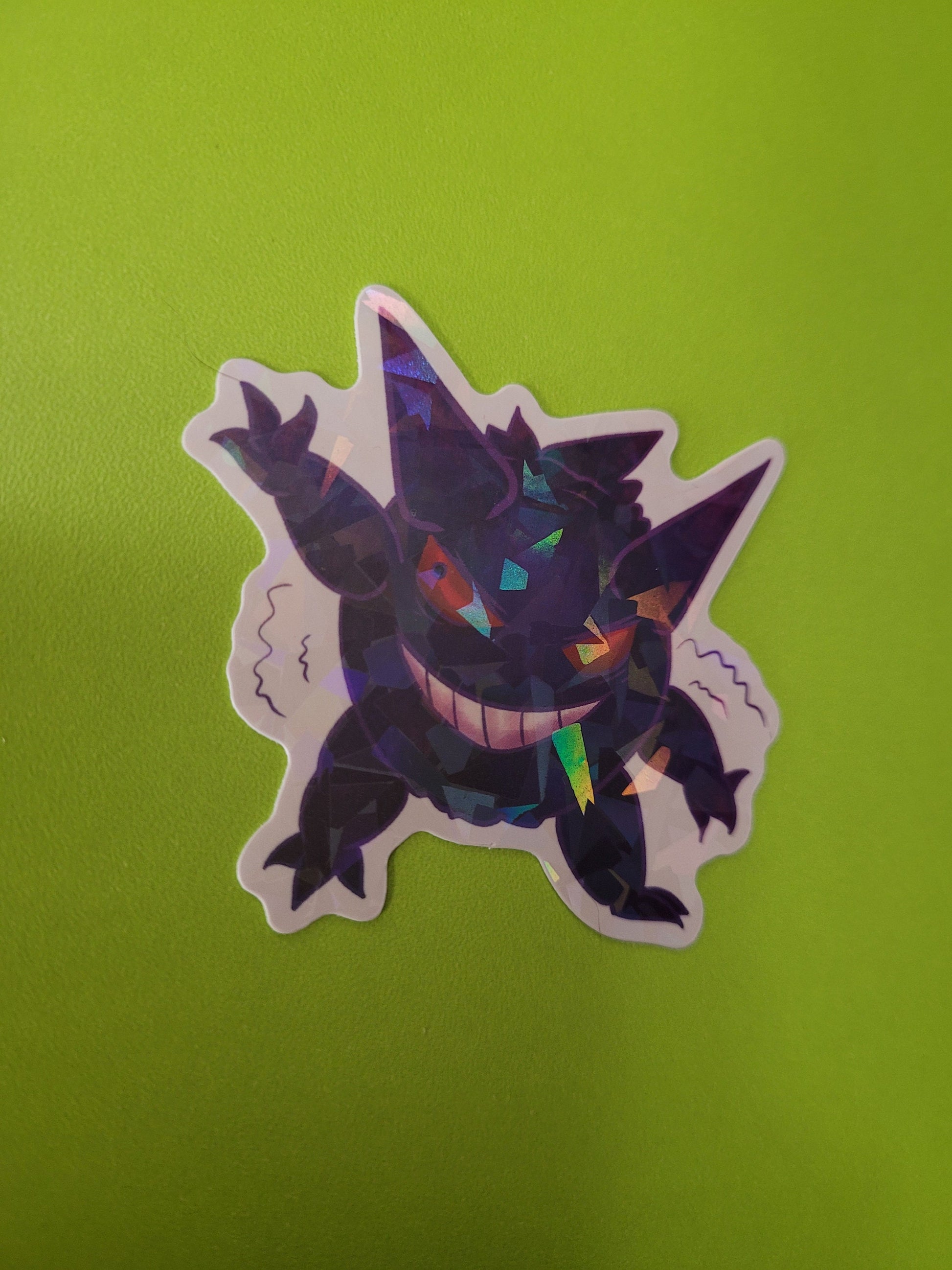 Ghost Pokemon Holographic Sticker Pack - Gengar, Greavard, Drifblim, Mimikyu