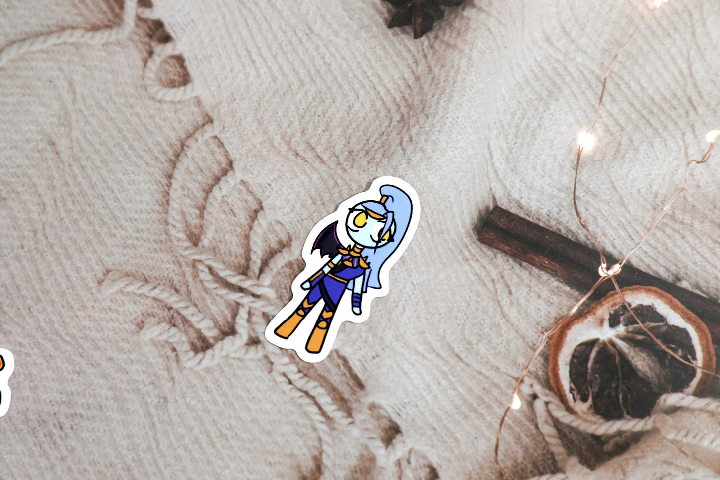 Hades Supergiant Games Chibi Vinyl Stickers - Pack Includes Zagreus, Megaera, Thanatos, and Melinoe