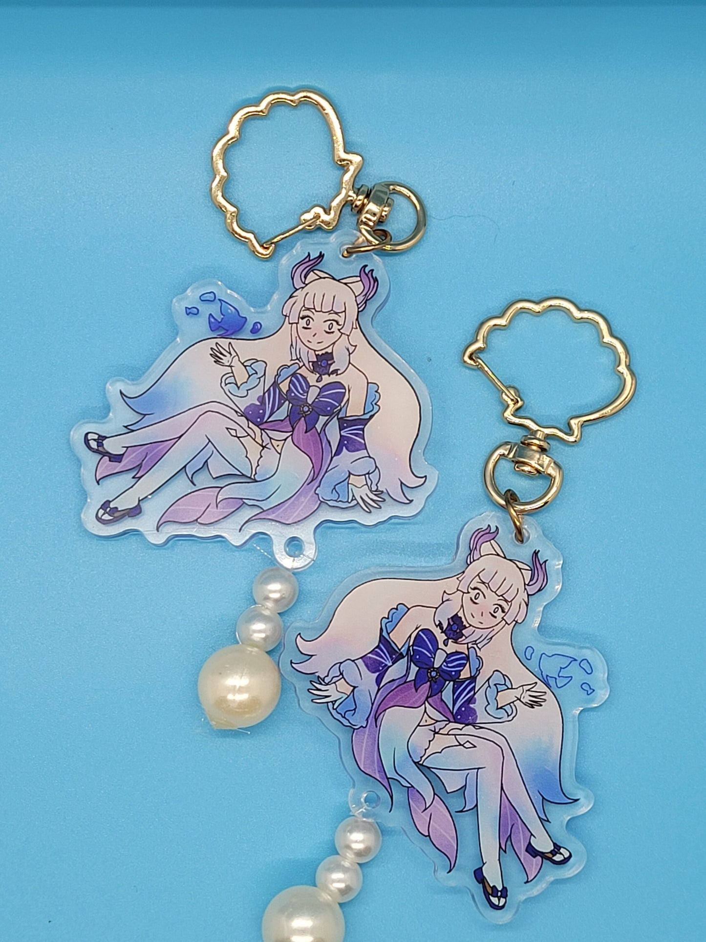 Genshin Impact Kokomi Sangonomiya Pearl Attachment Acrylic Keychain
