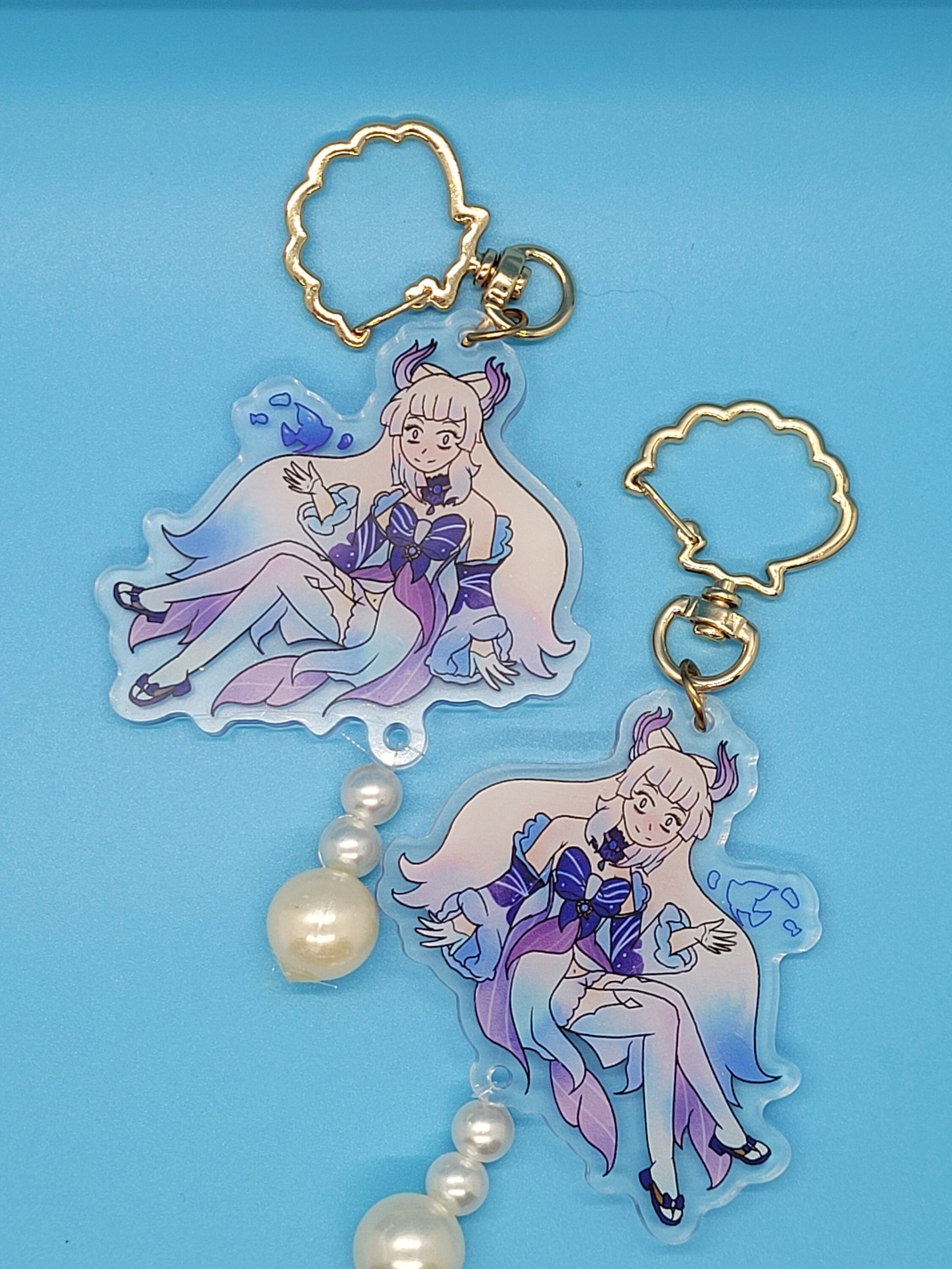 Genshin Impact Kokomi Sangonomiya Pearl Attachment Acrylic Keychain
