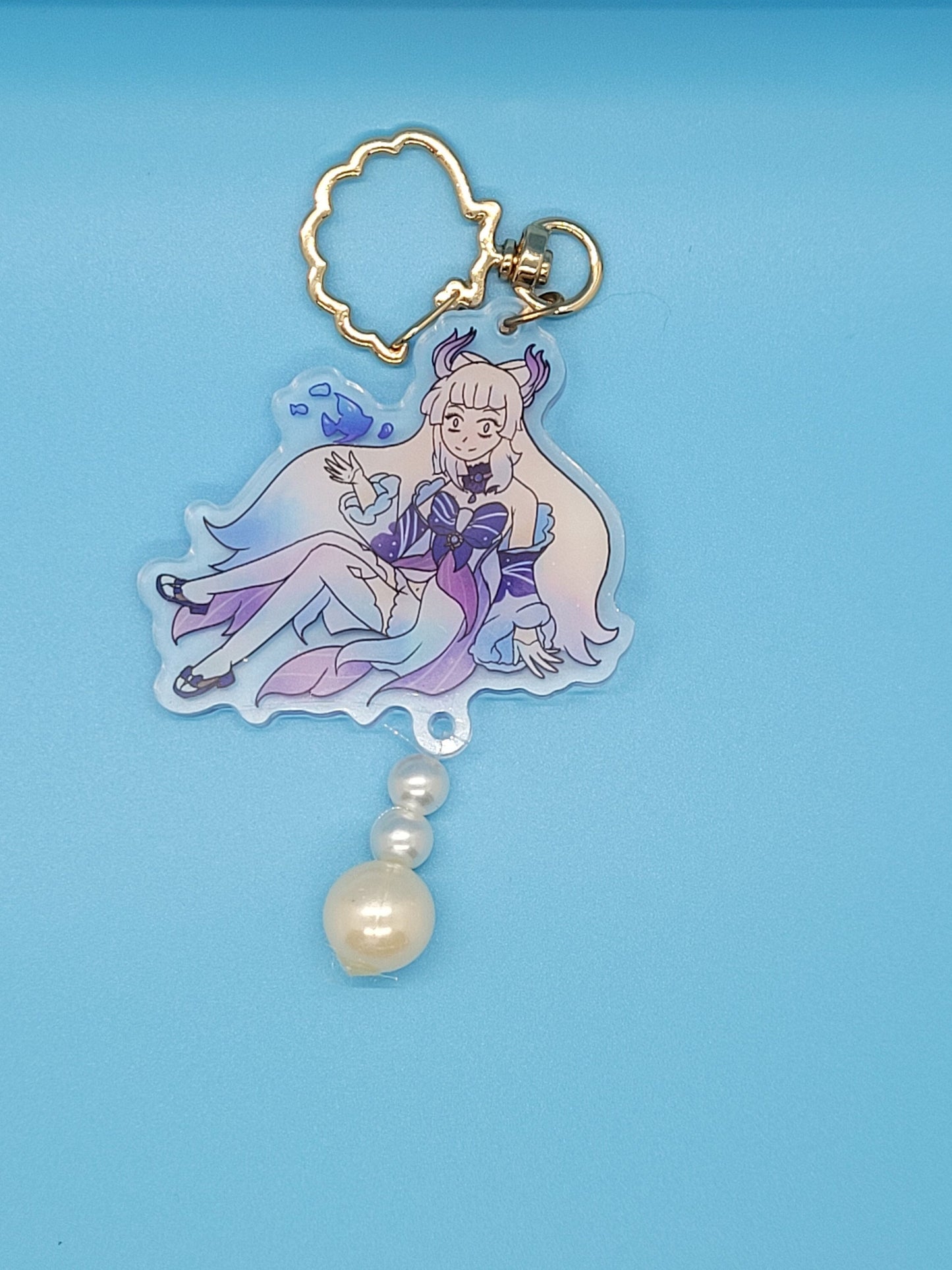Genshin Impact Kokomi Sangonomiya Pearl Attachment Acrylic Keychain