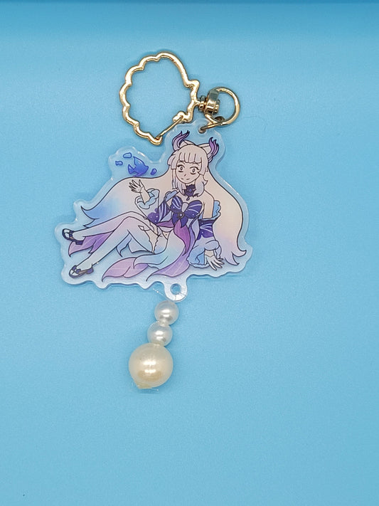 Genshin Impact Kokomi Sangonomiya Pearl Attachment Acrylic Keychain