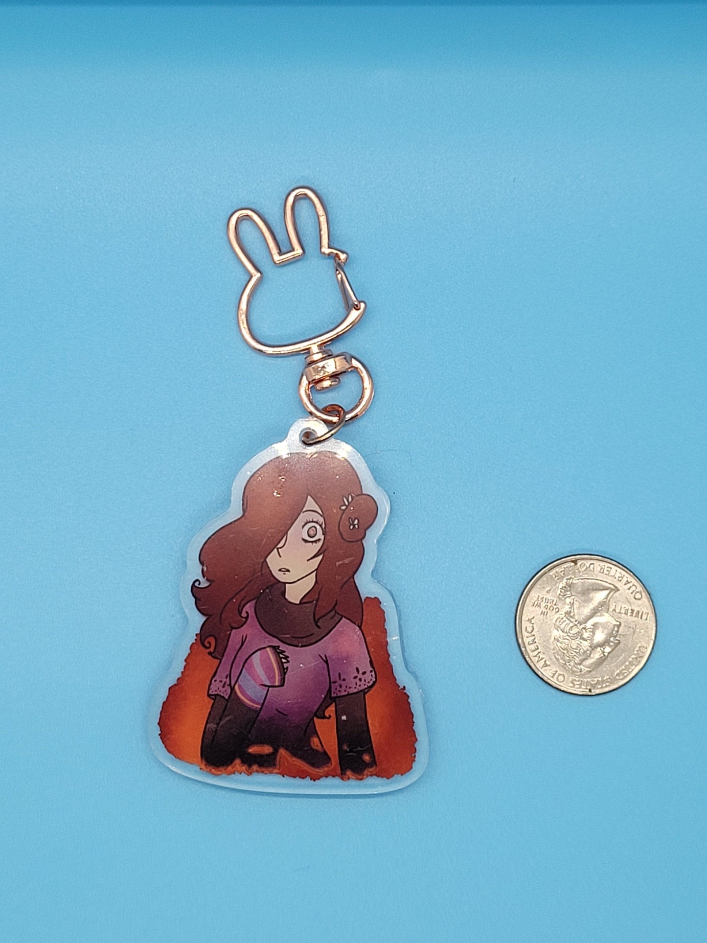 999 June / Akane Kurashiki Zero Escape Acrylic Keychain