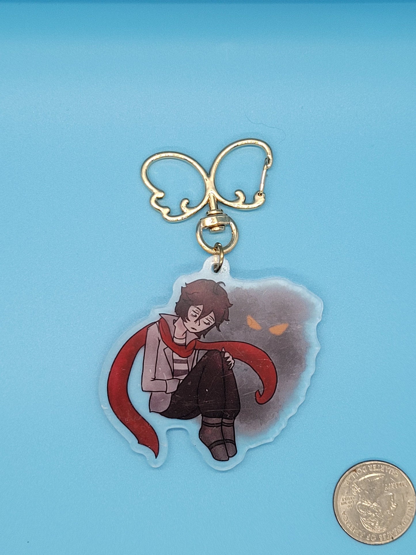 Hatoful Boyfriend Holiday Star Hitori Uzune Shadow Acrylic Keychain