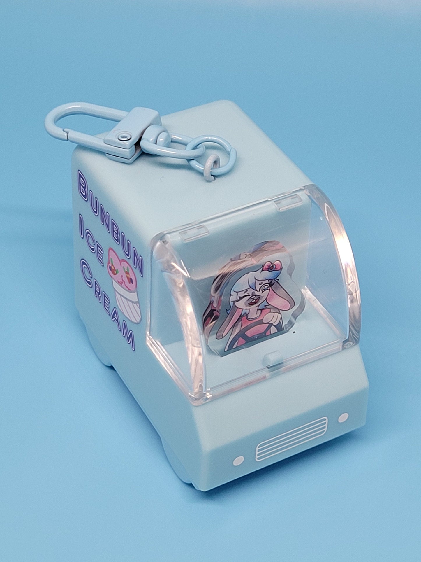Kawaii Animal Ice Cream Truck Keychains