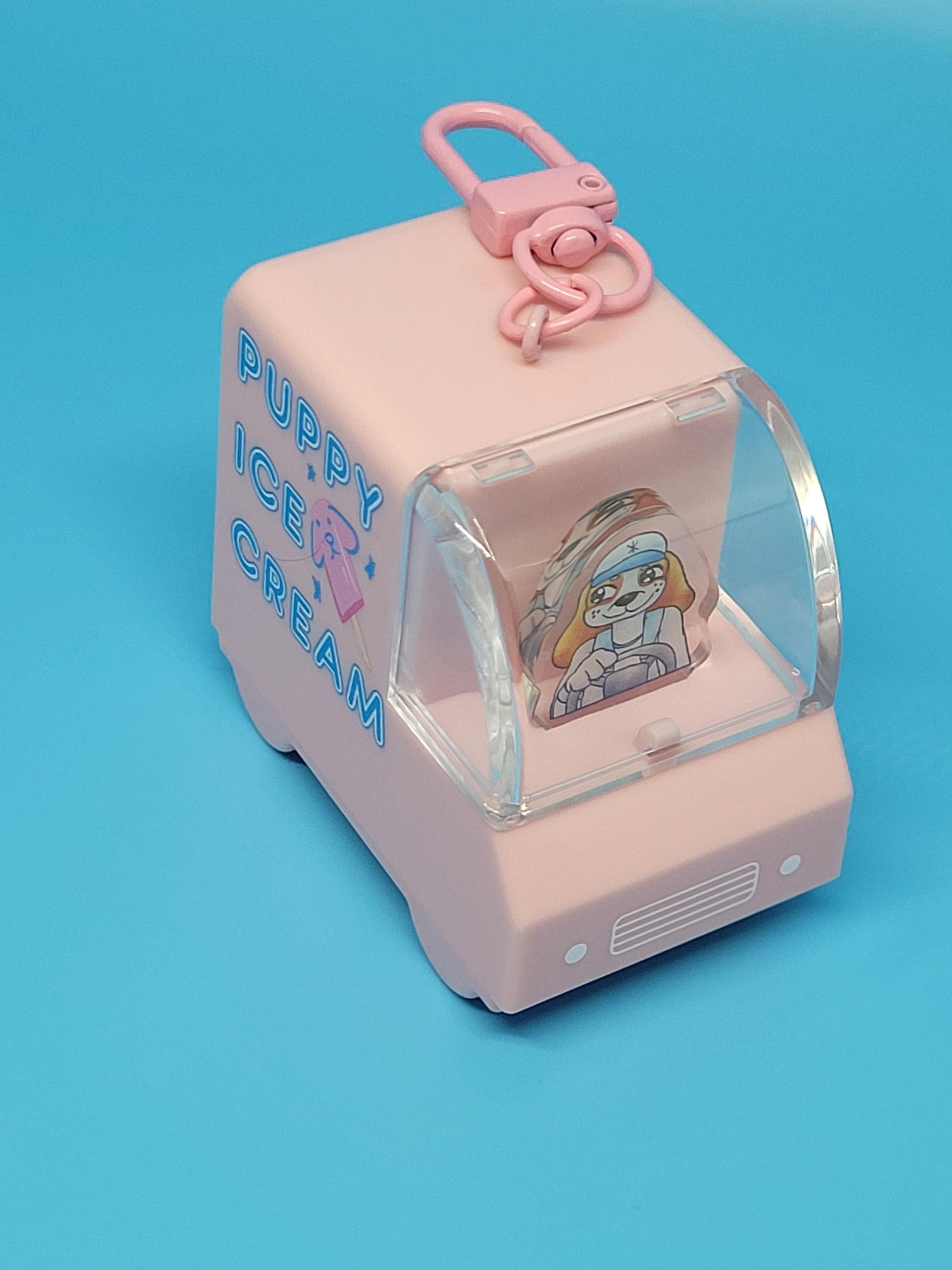 Kawaii Animal Ice Cream Truck Keychains