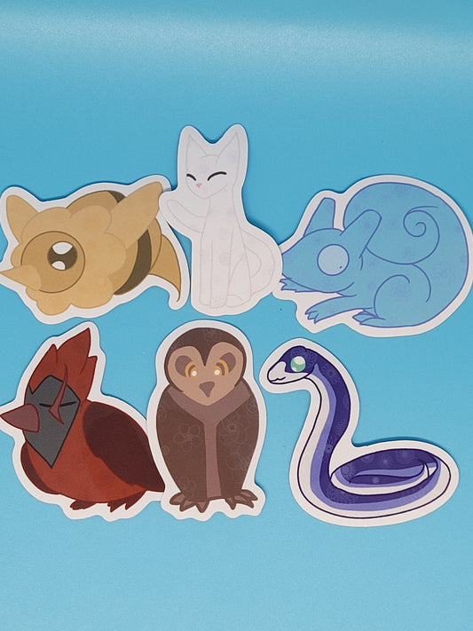 The Owl House Inspired Animals Sticker Pack