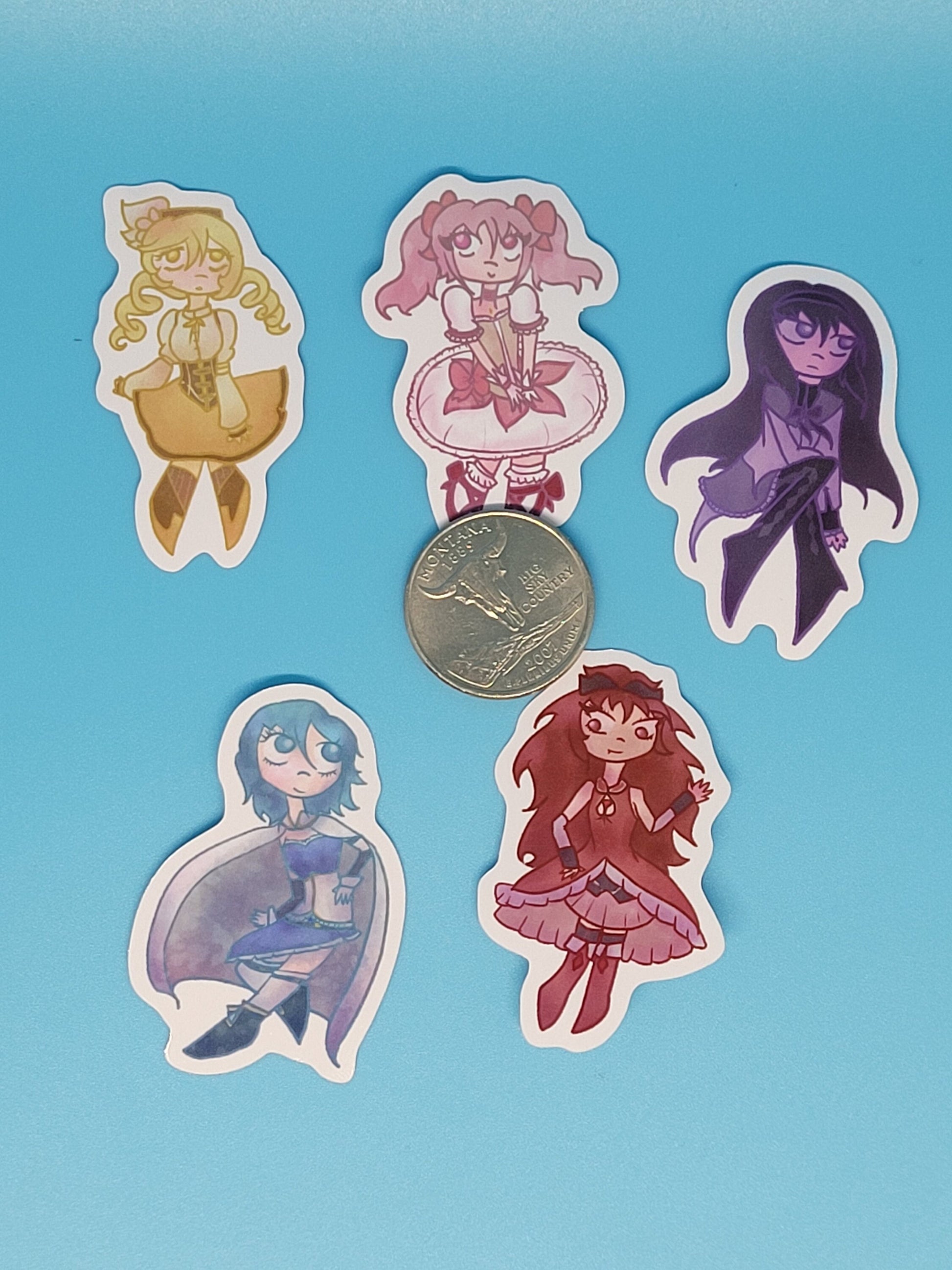 Madoka Magica Holy Quintet Sticker Pack