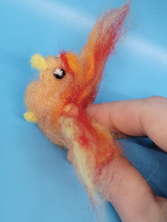 Needlefelt Little Phoenix - Plush / Soft Sculpture