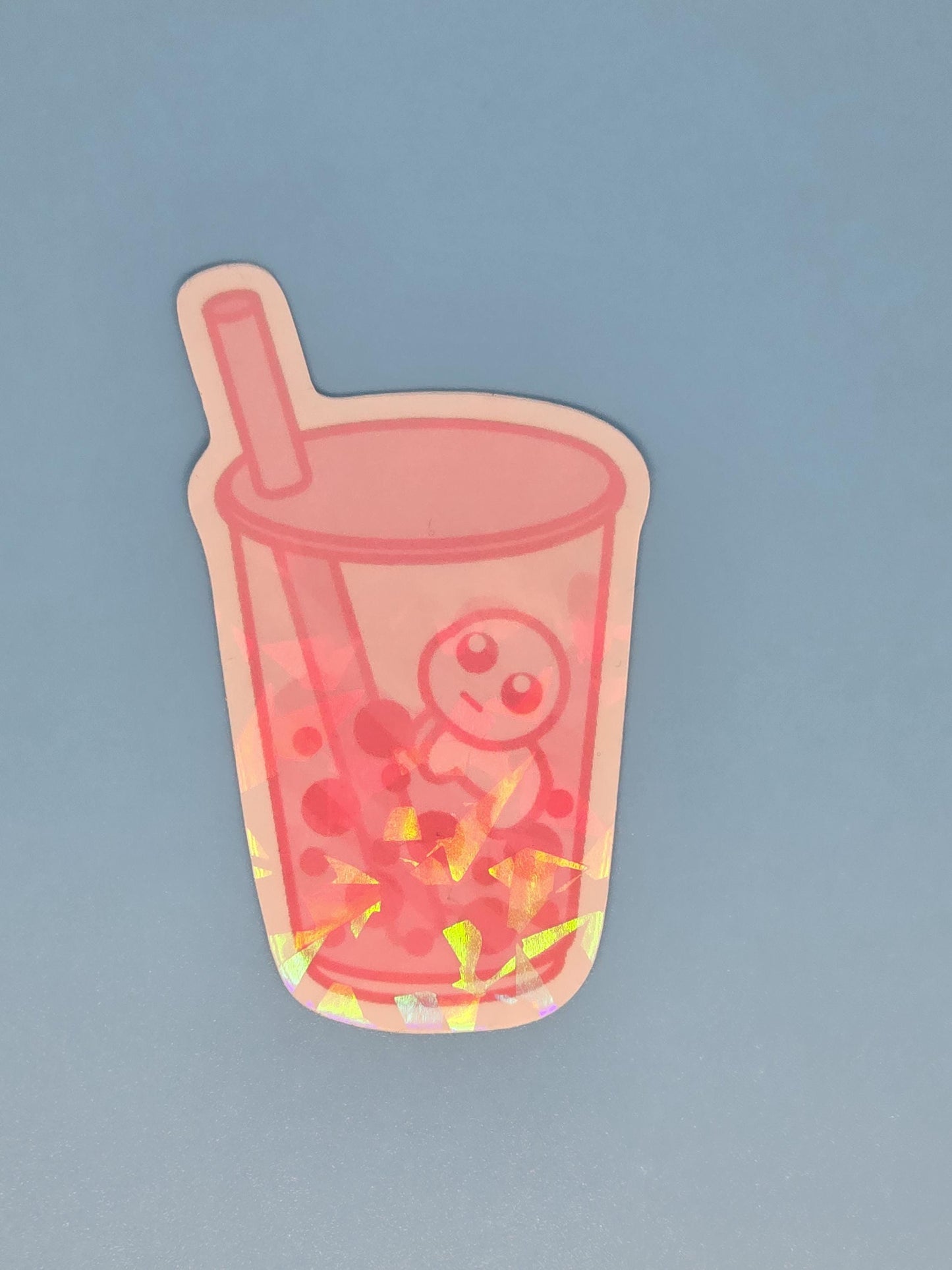 Boba Baby Holographic Stickers - tbh autism creature