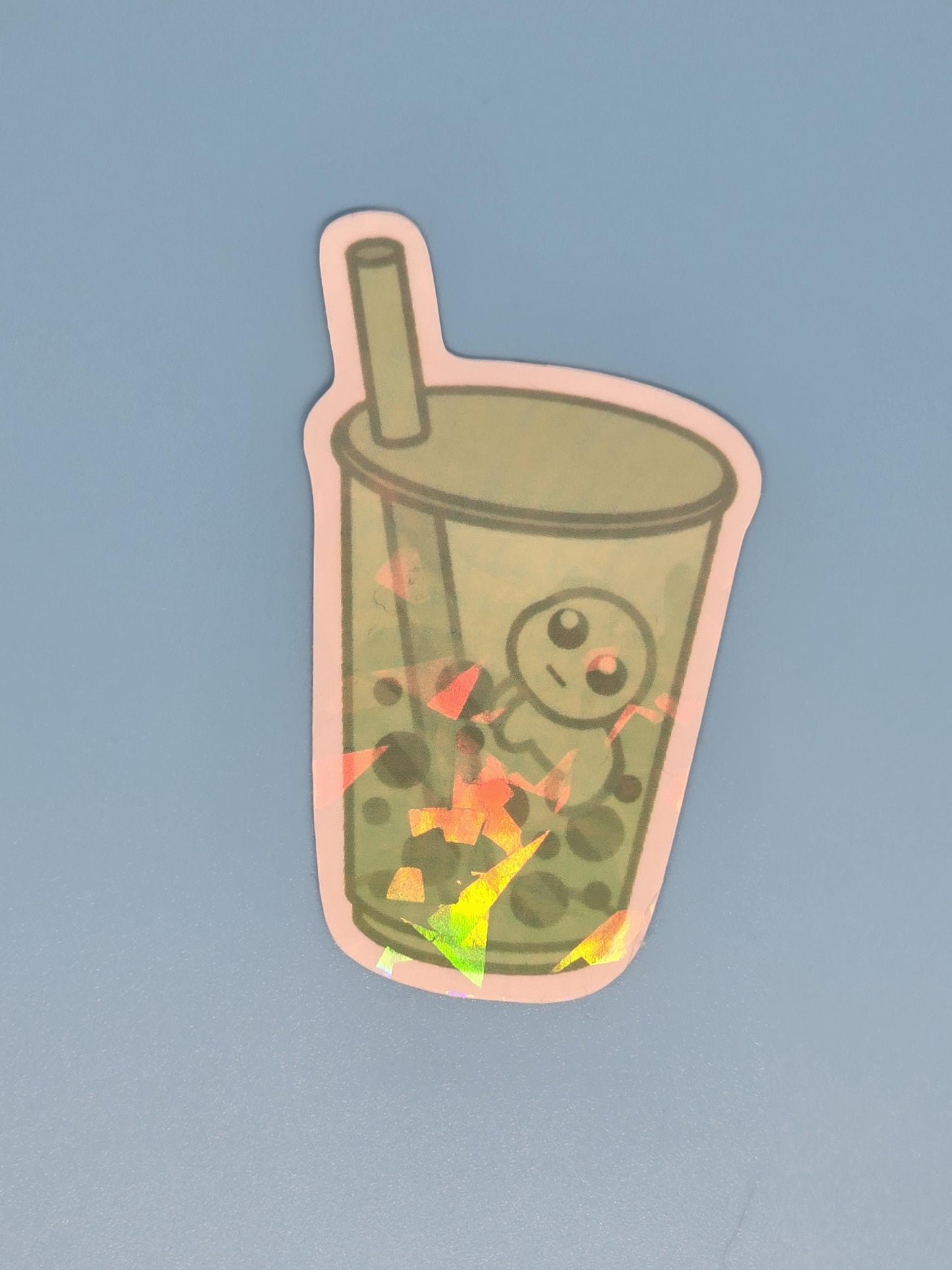 Boba Baby Holographic Stickers - tbh autism creature