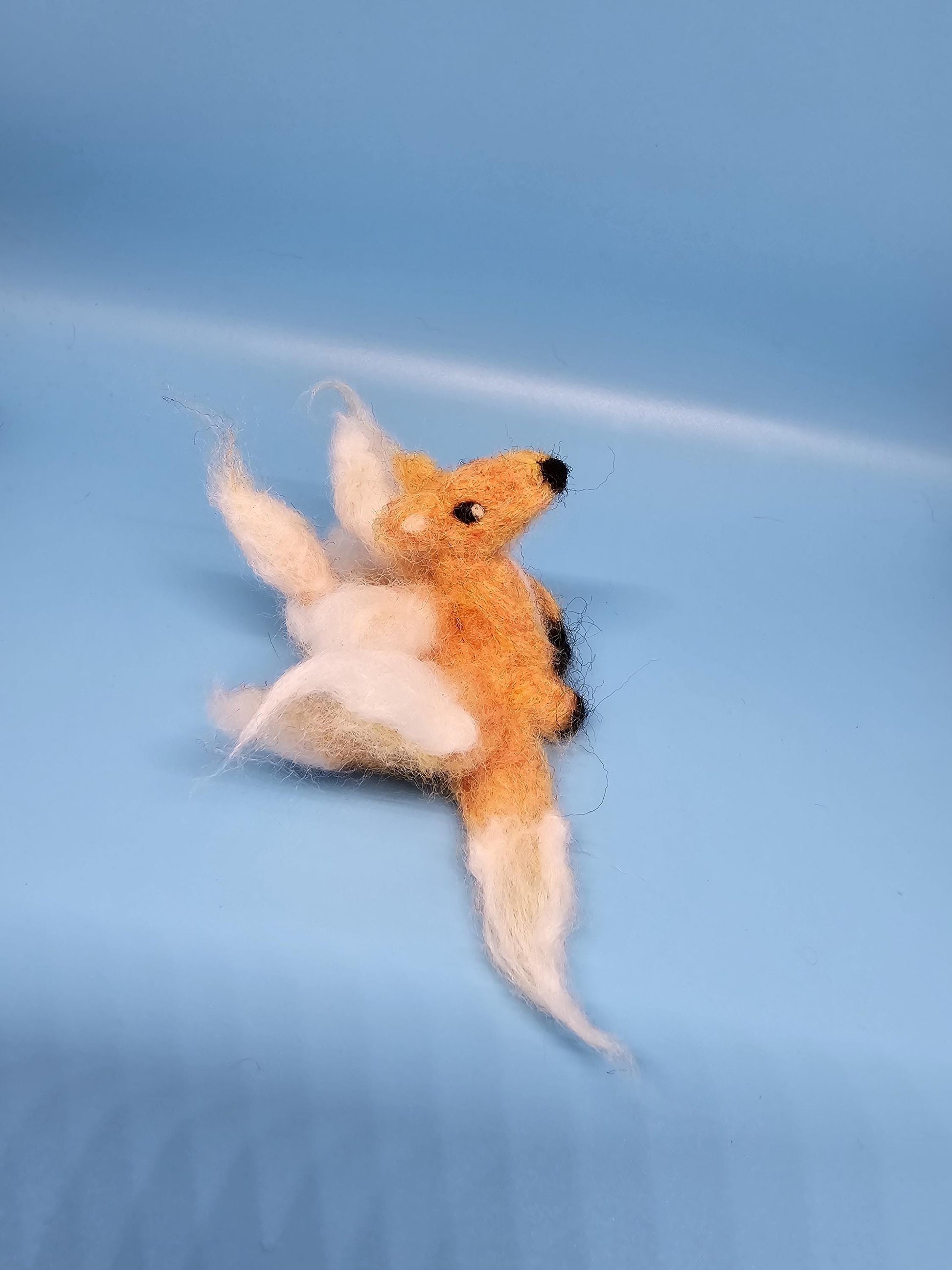 Needlefelt Nine-Tailed Fox - Plush / Soft Sculpture