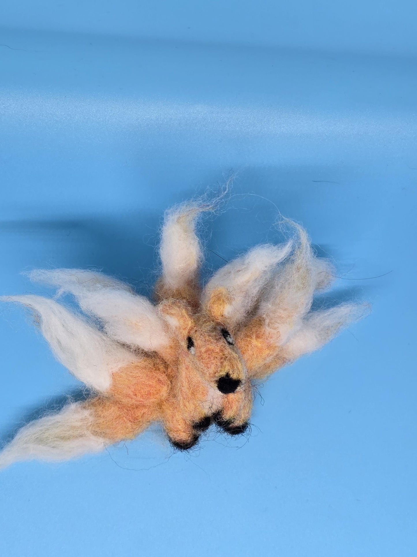 Needlefelt Nine-Tailed Fox - Plush / Soft Sculpture