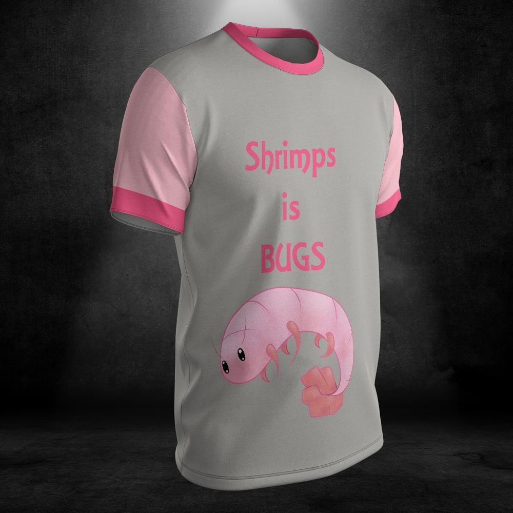 Entropic Float Touko Nozomi Shrimps Is Bugs All-over Print Comfort T-shirt