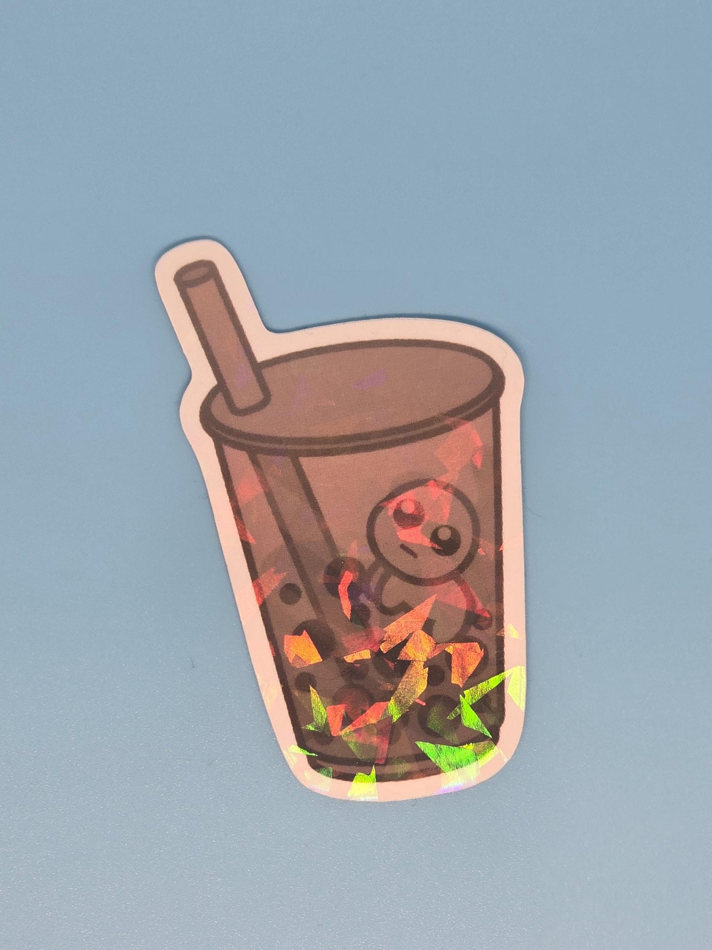 Boba Baby Holographic Stickers - tbh autism creature