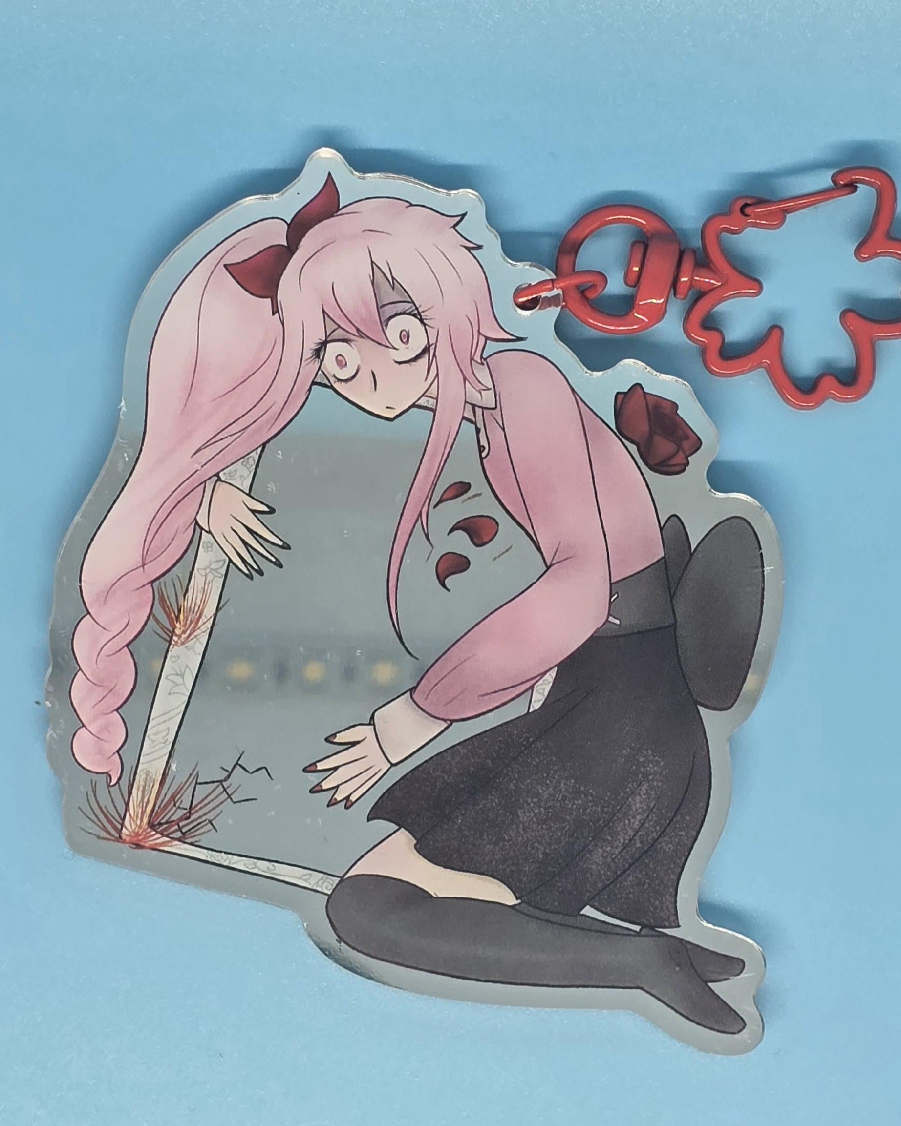 Mizuki Akiyama Project Sekai Mirror Keychain