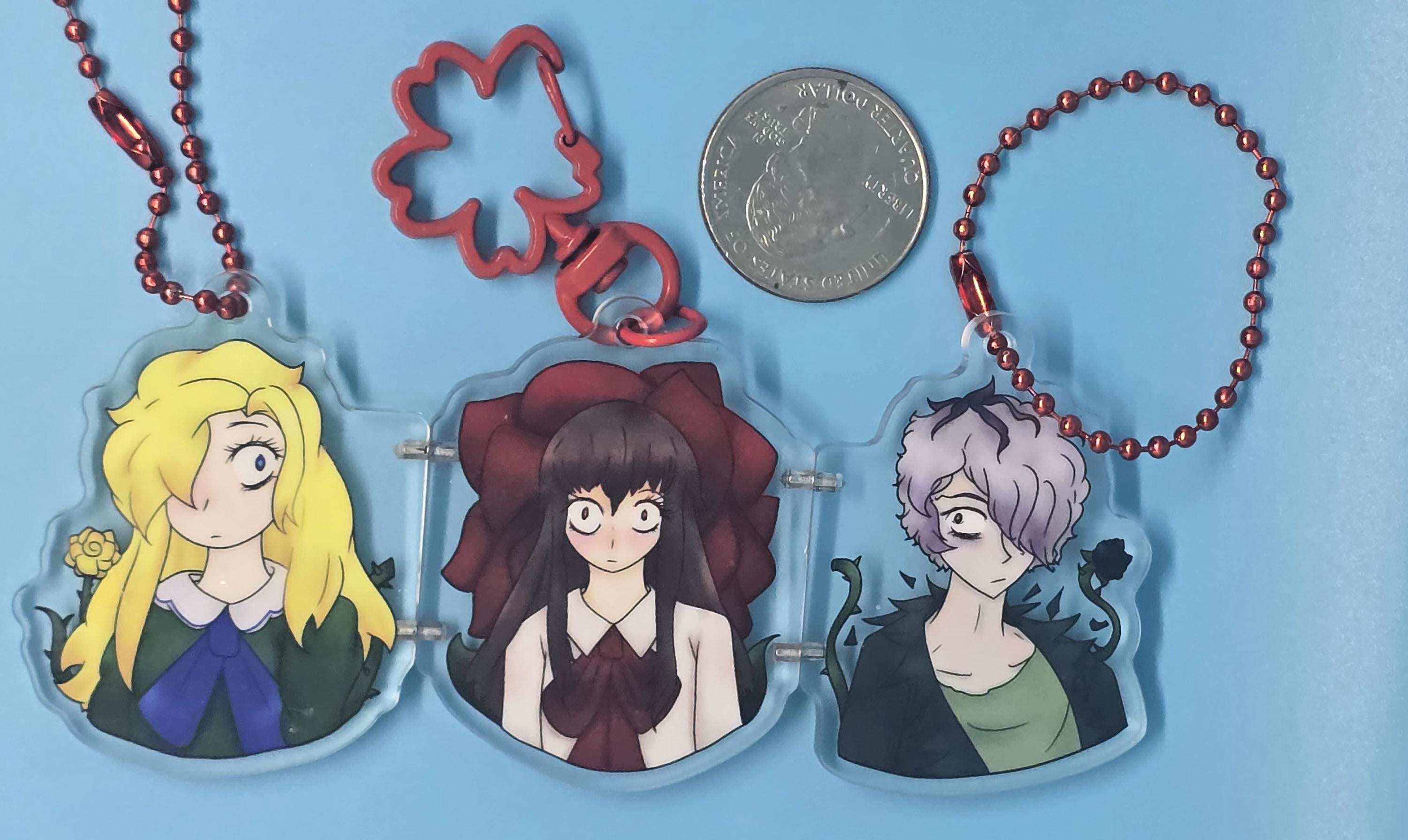 Ib Game - Ib + Garry + Mary Magnetic Keychain – Nico's Fan Niche