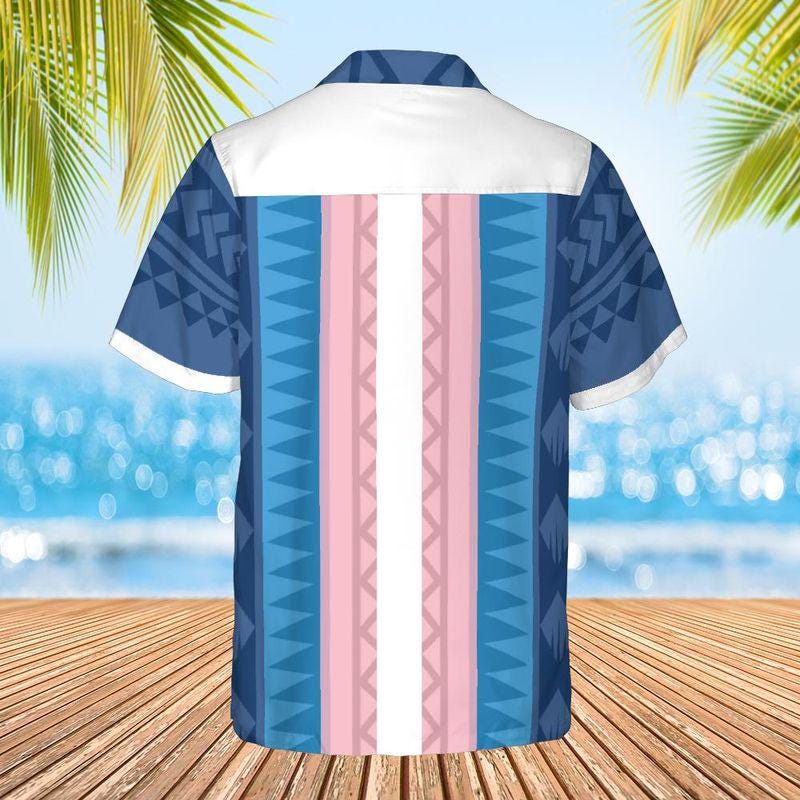 Vincian Transmasc Patterned Hawaiian Shirt
