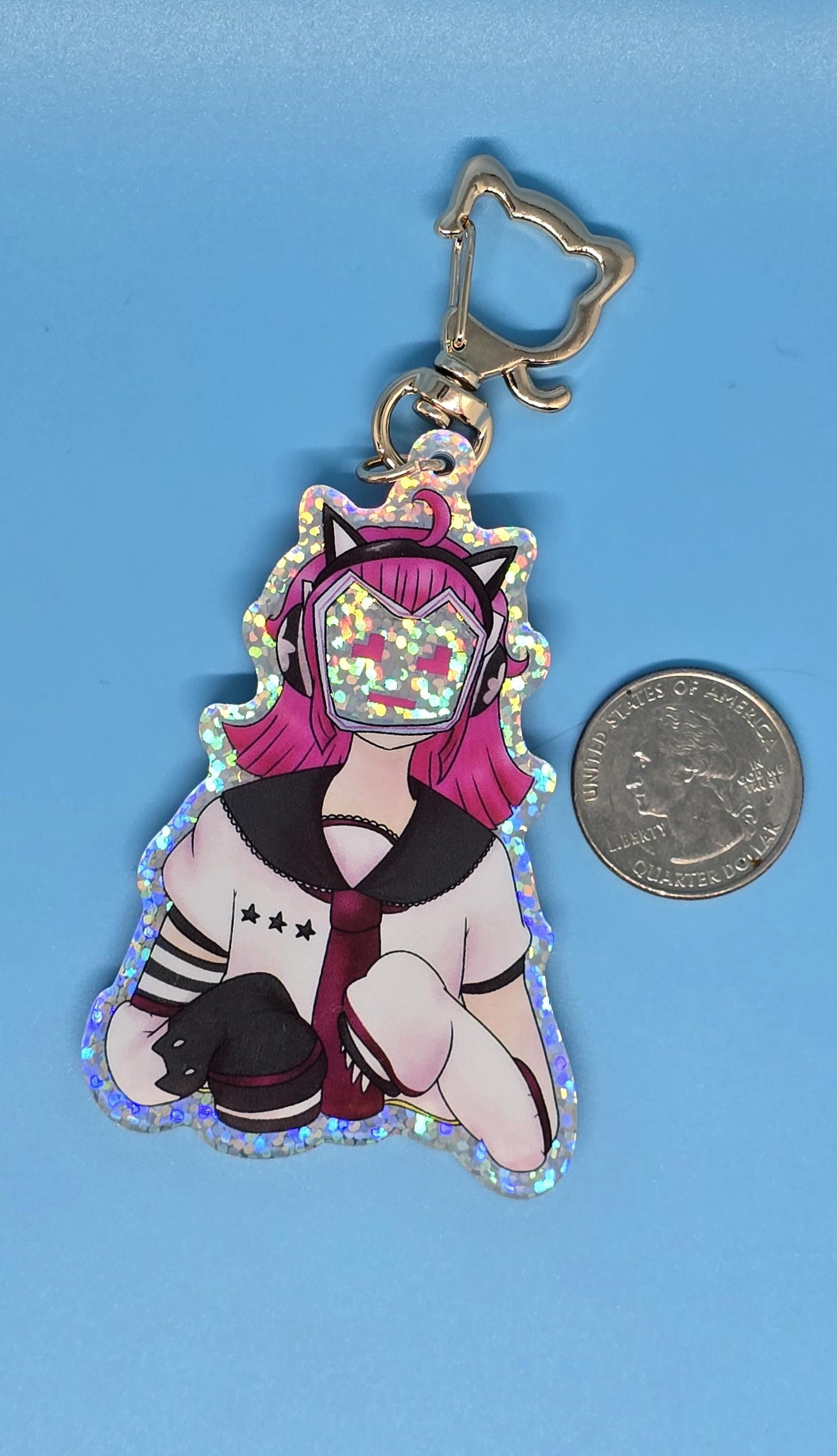 Love Live Nijigasaki Rina Tennouji Double-Sided Holo Keychain