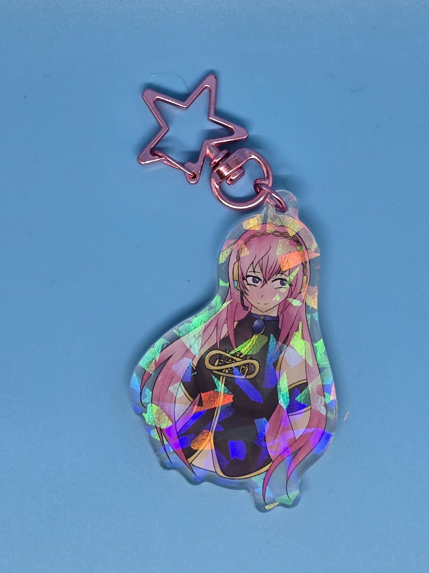 Vocaloid Hatsune Miku Holographic and Acrylic Keychain