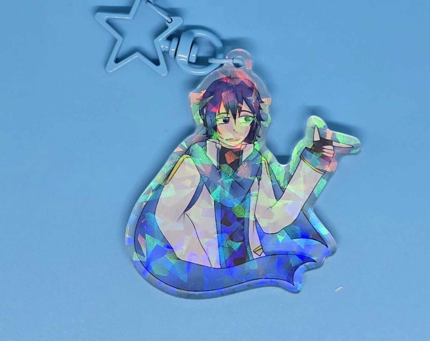 Vocaloid Hatsune Miku Holographic and Acrylic Keychain